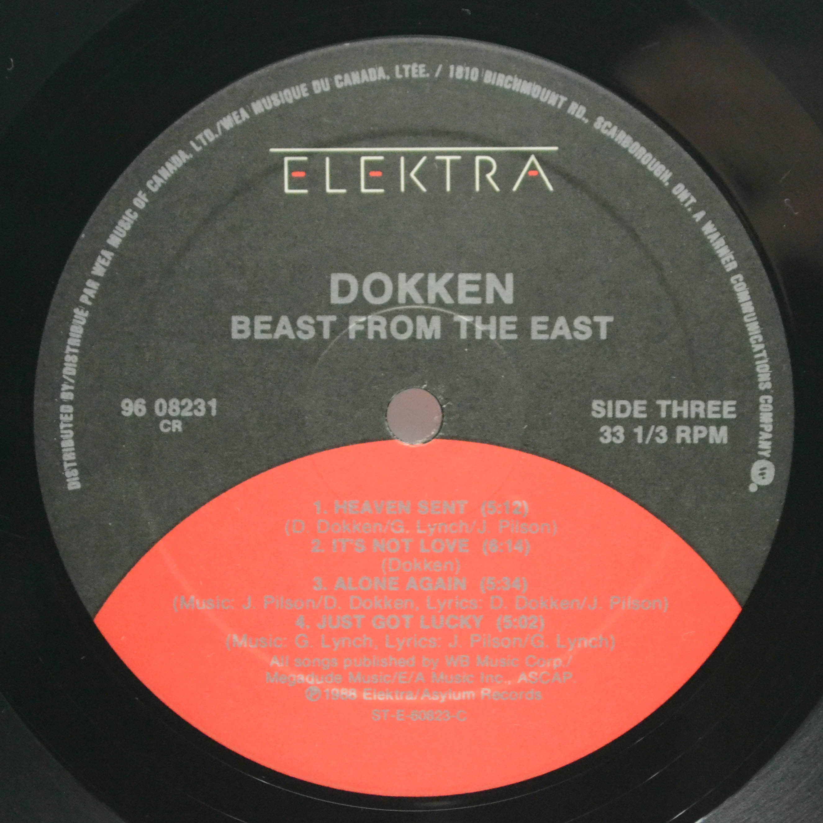 Dokken — Beast From The East (2LP), 1988