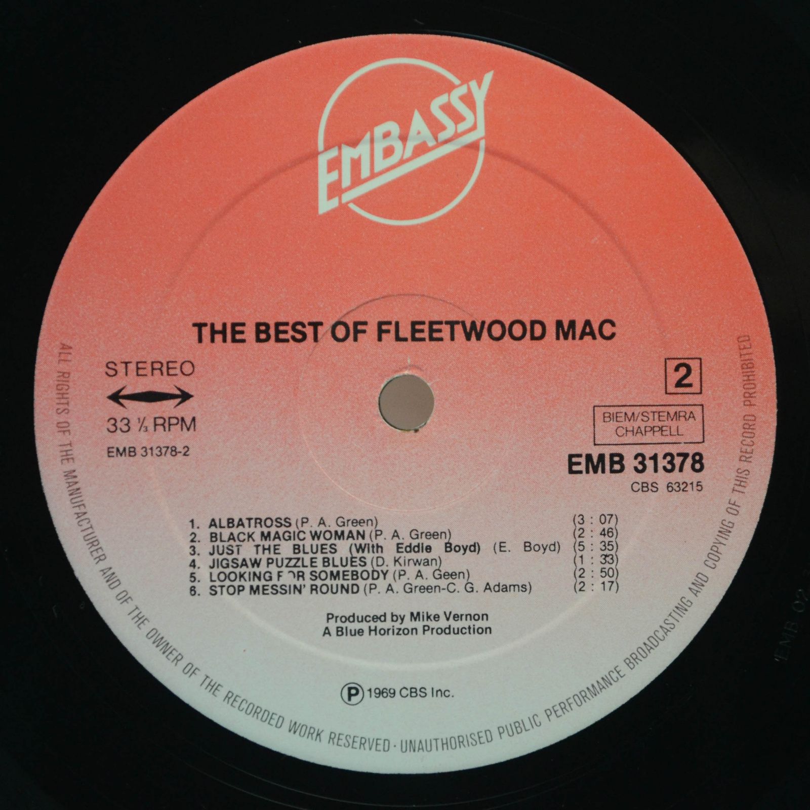 Fleetwood Mac — The Very Best Of Fleetwood Mac, 1969