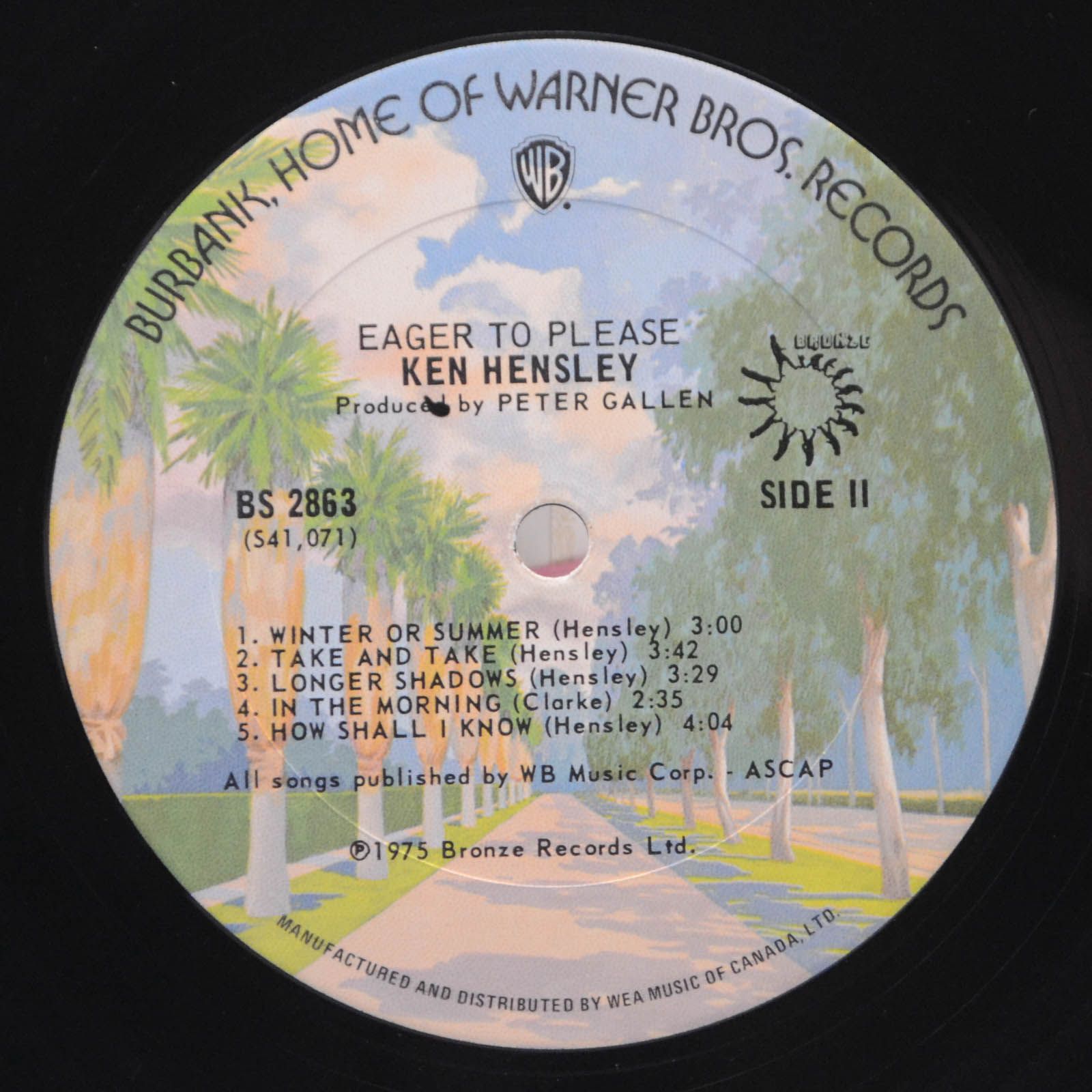 Ken Hensley — Eager To Please, 1975