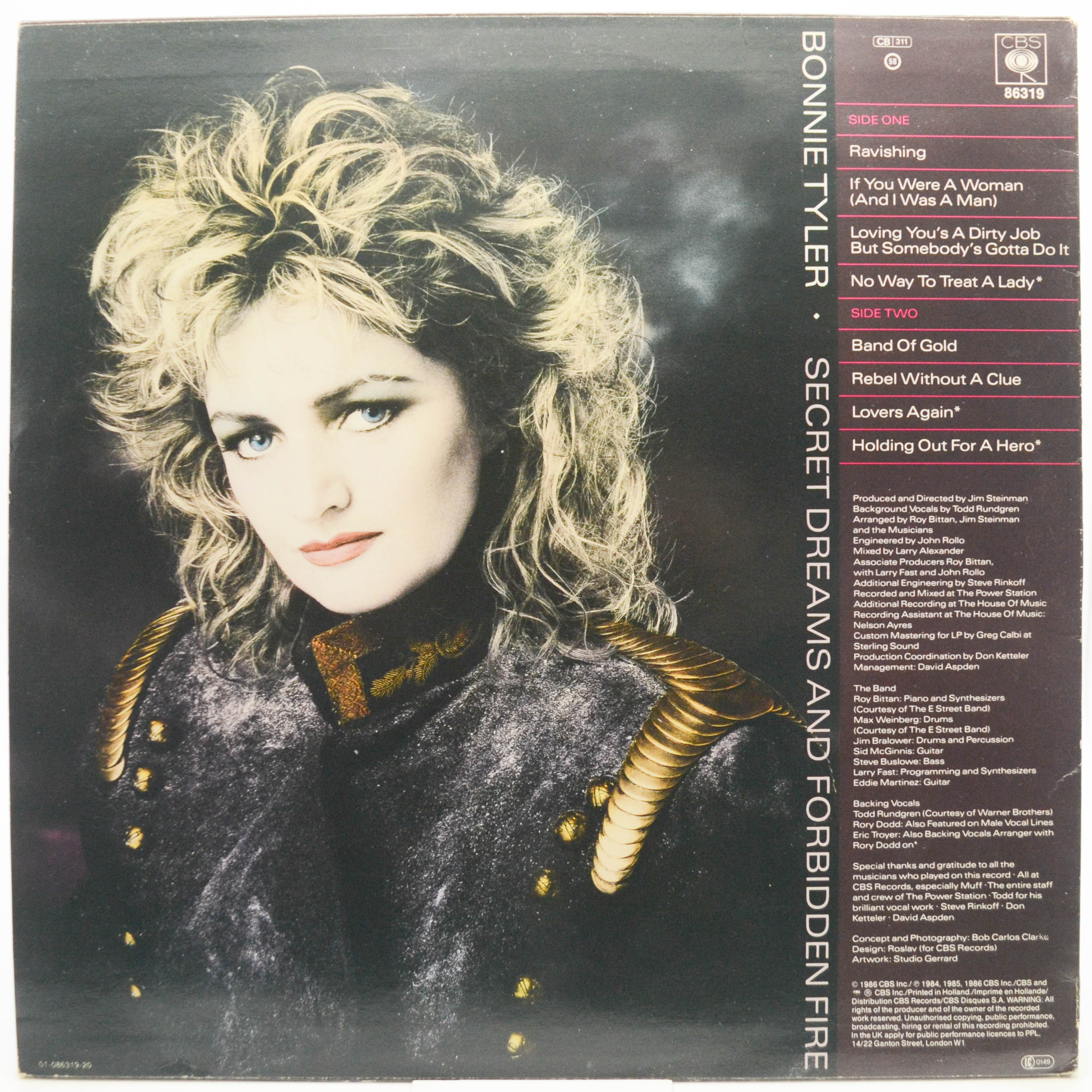 Bonnie Tyler — Secret Dreams And Forbidden Fire, 1986