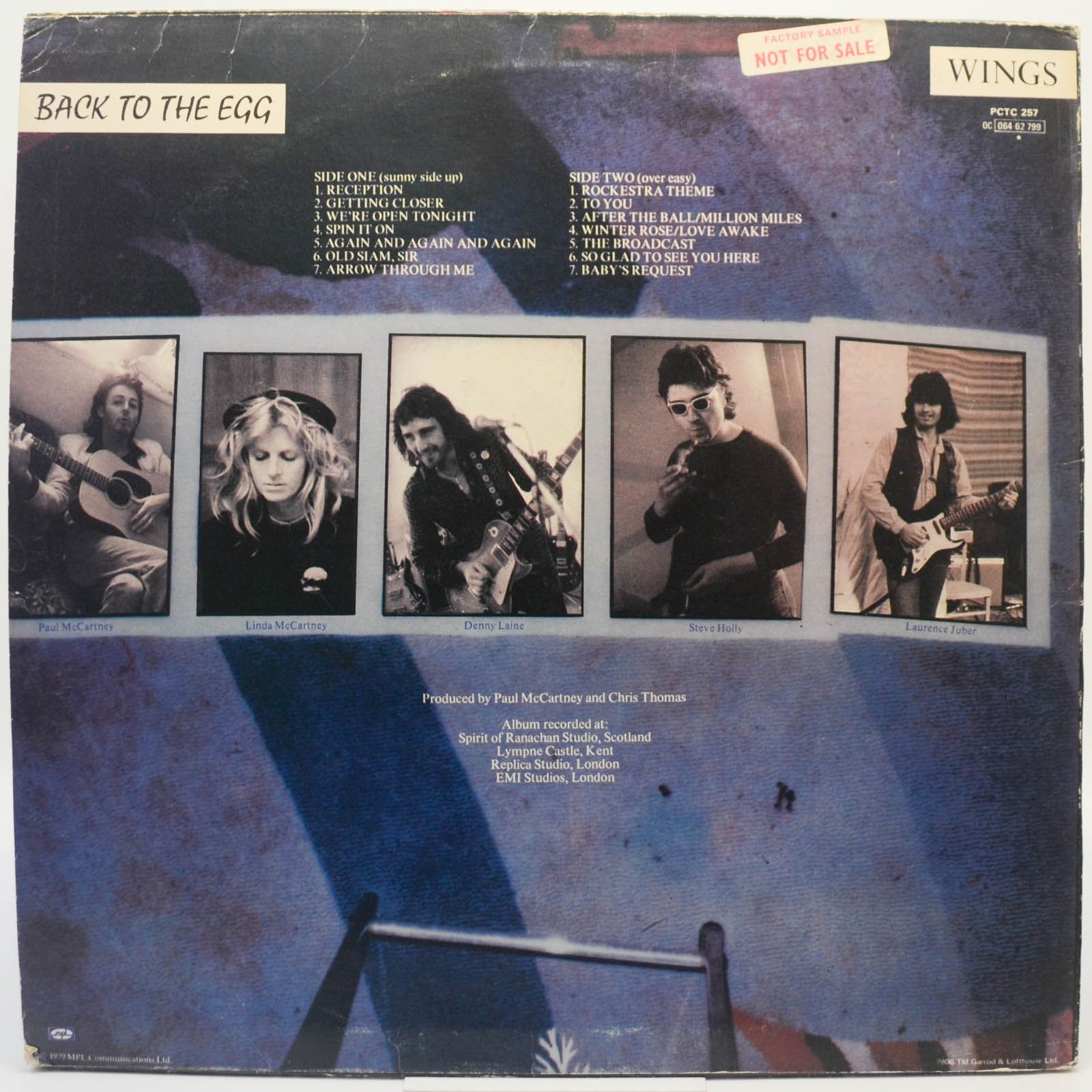 Wings — Back To The Egg (1-st, UK), 1979