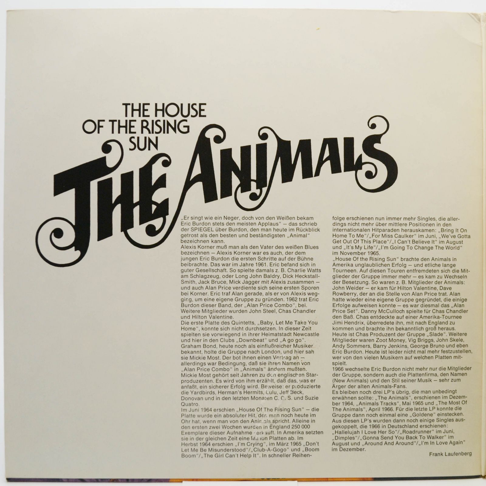 Animals — The House Of The Rising Sun (2LP), 1972