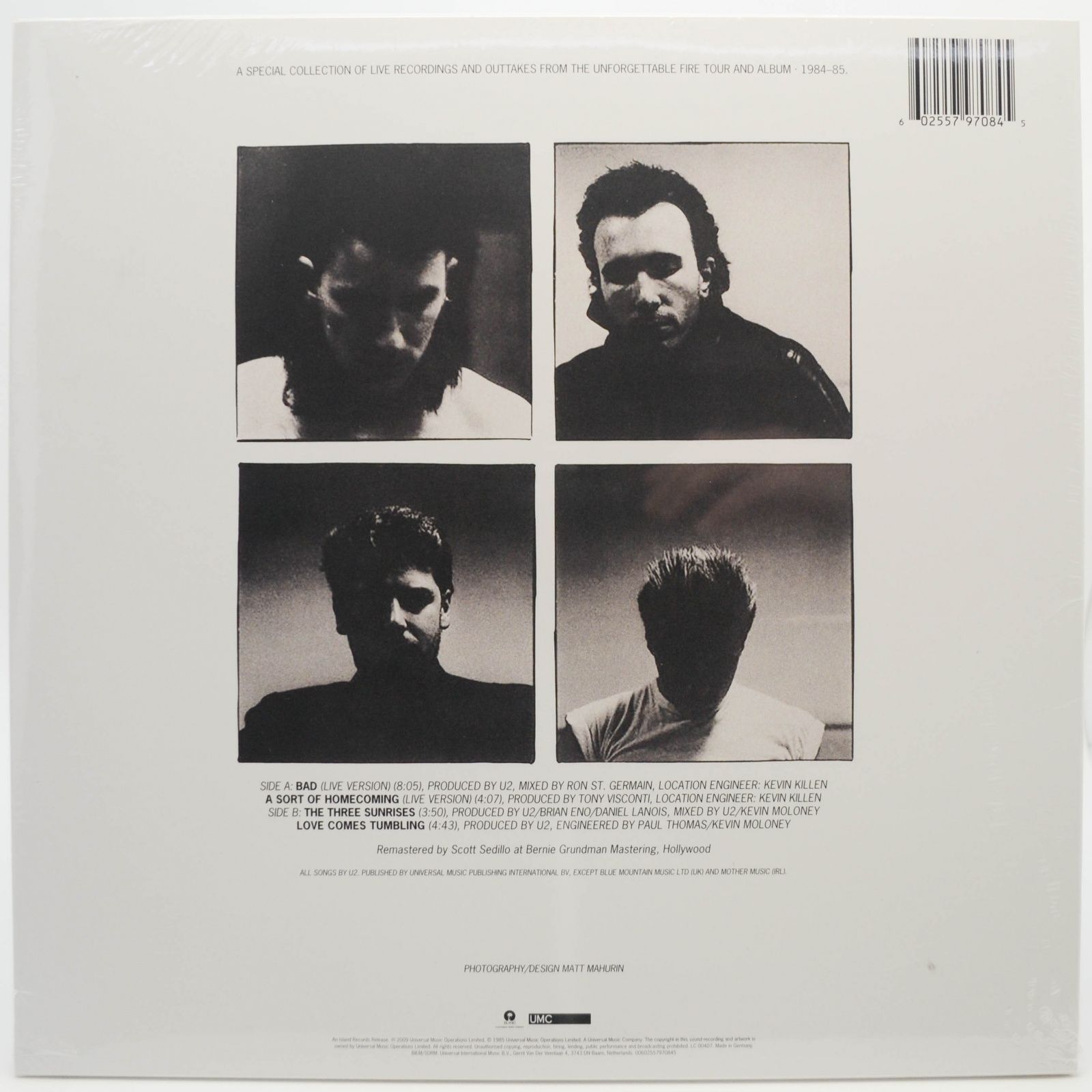 U2 — Wide Awake In America, 1985