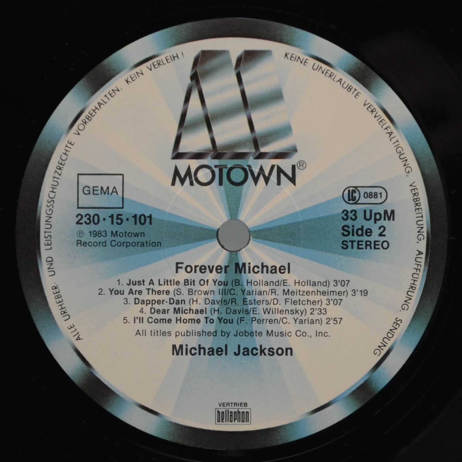 Michael Jackson — Forever, Michael, 1983