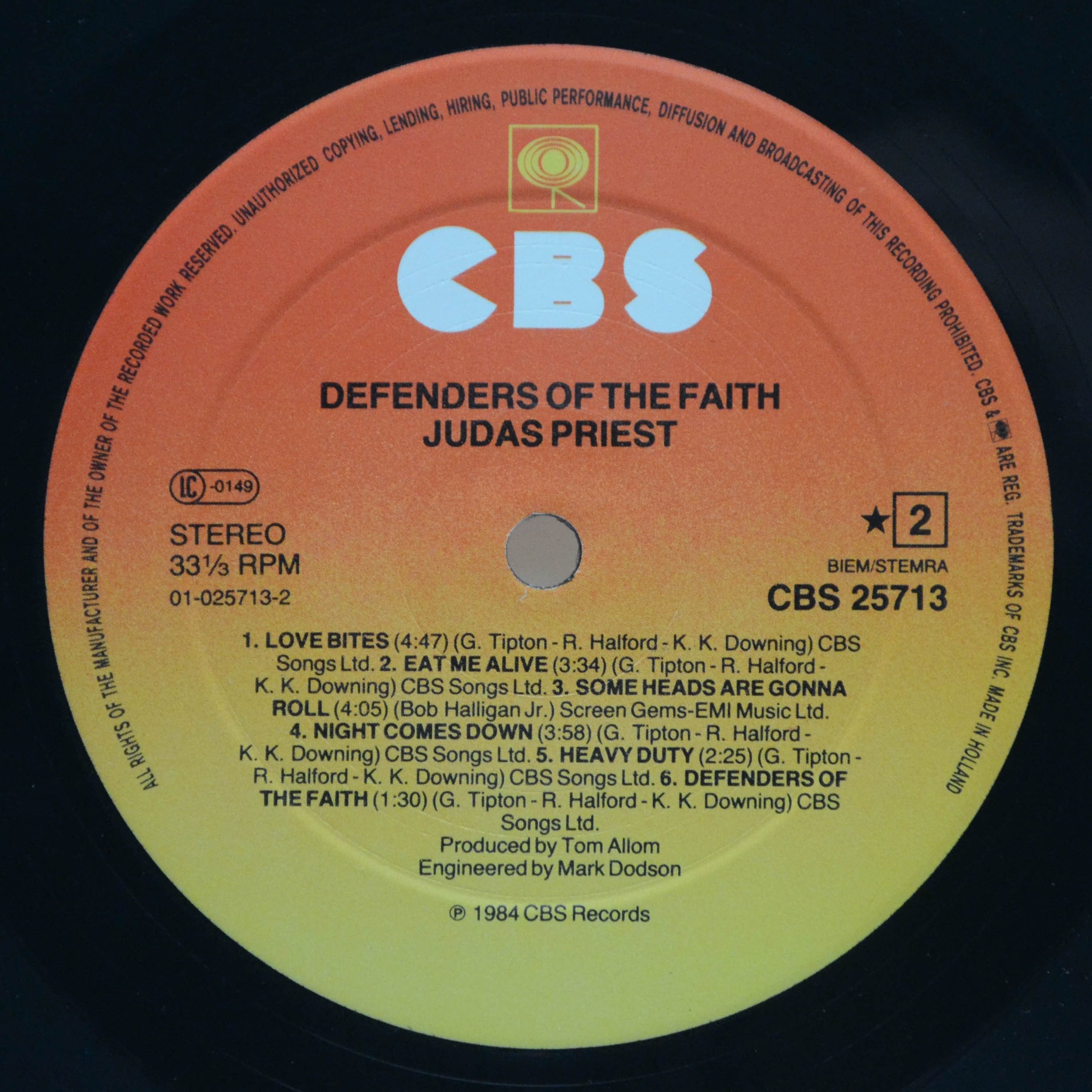 Judas Priest — Defenders Of The Faith, 1984