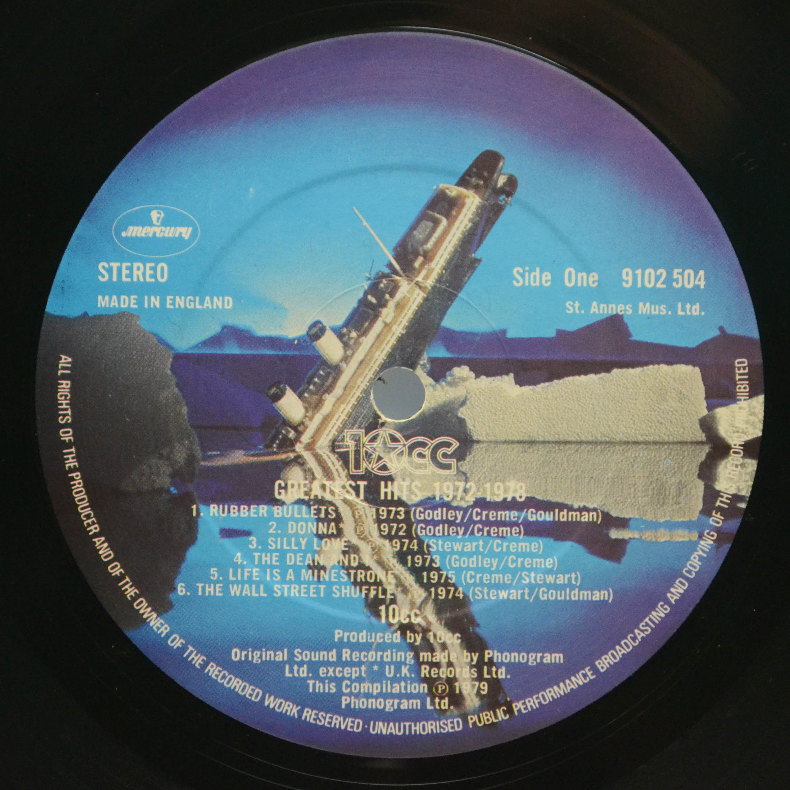 10cc — Greatest Hits 1972-1978 (1-st, UK), 1979