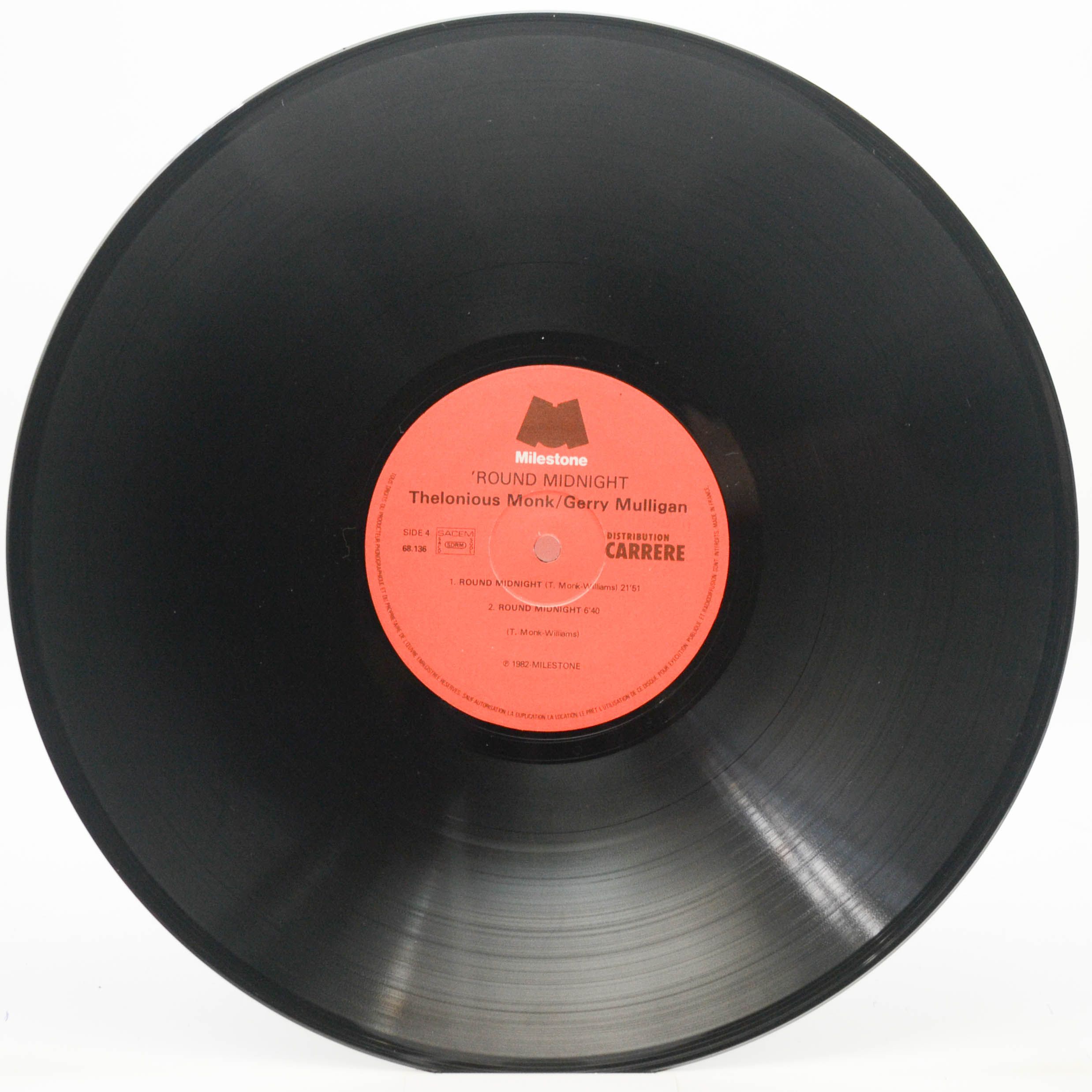 Thelonious Monk / Gerry Mulligan — Round Midnight (2LP), 1983