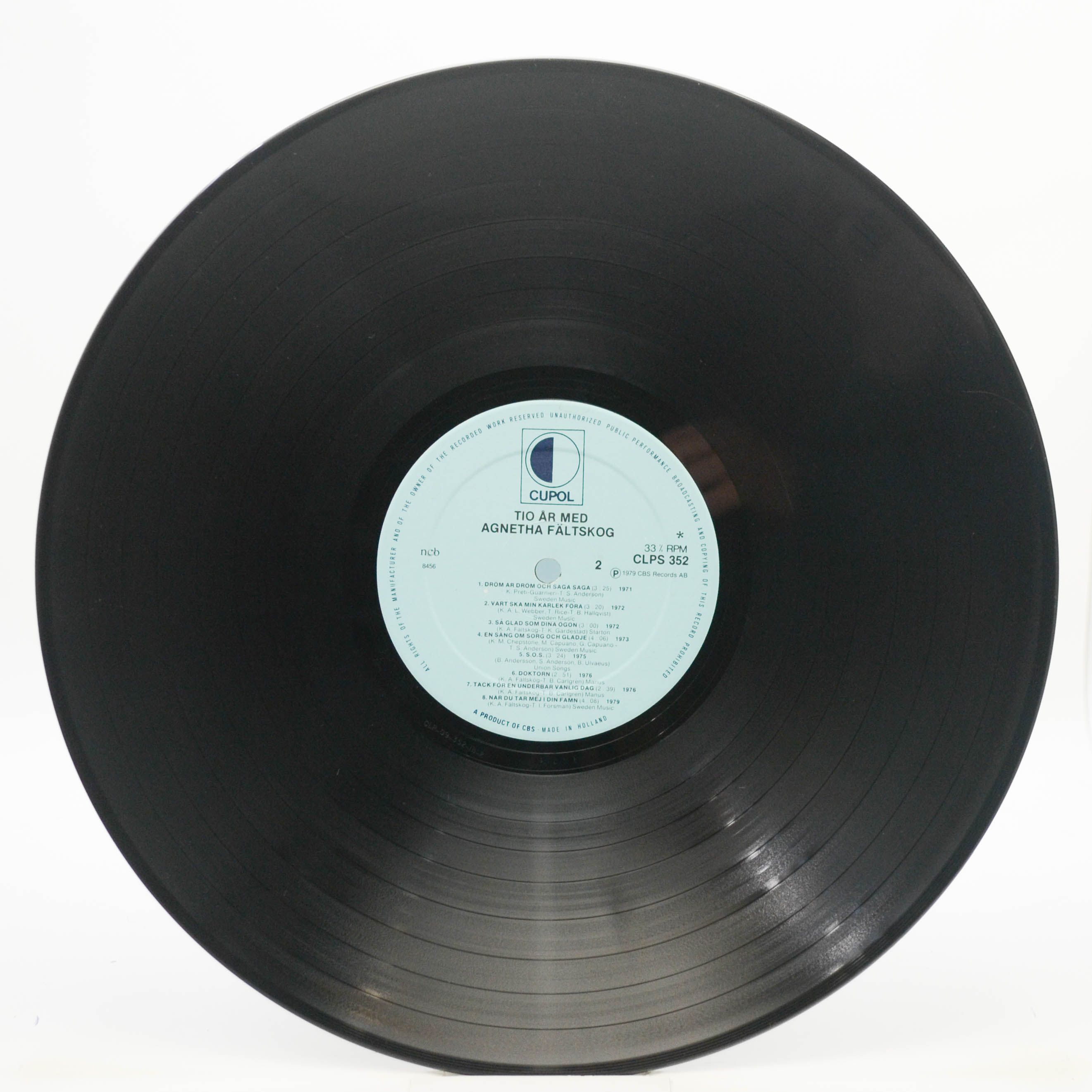 Виниловая пластинка Agnetha Fältskog — Tio År Med Agnetha (1-st, Sweden), 1979