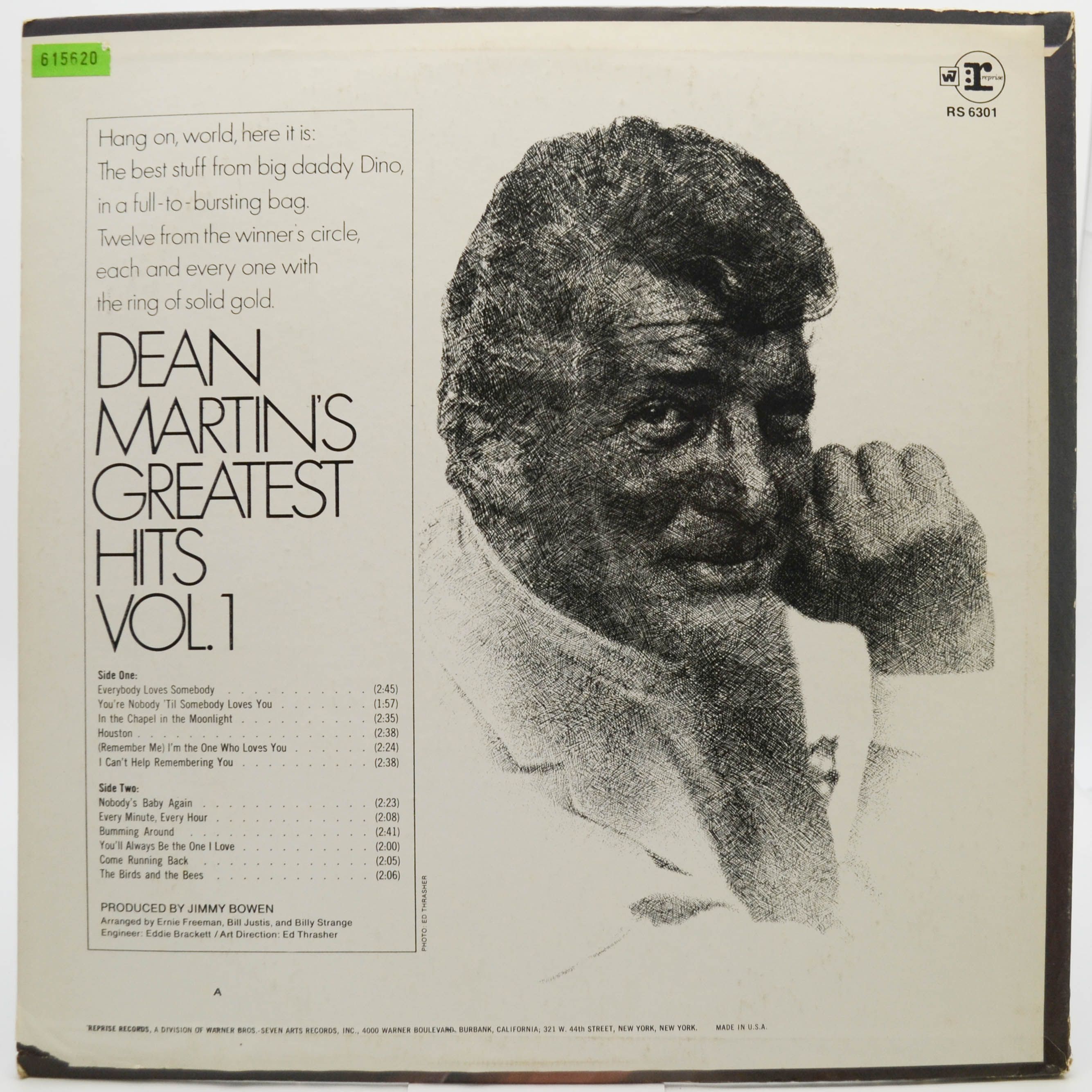 Dean Martin — Dean Martin's Greatest Hits! Vol. 1 (USA), 1968