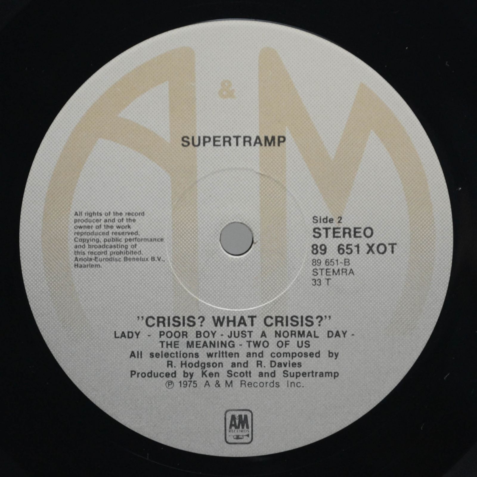 Supertramp — Crisis? What Crisis?, 1975