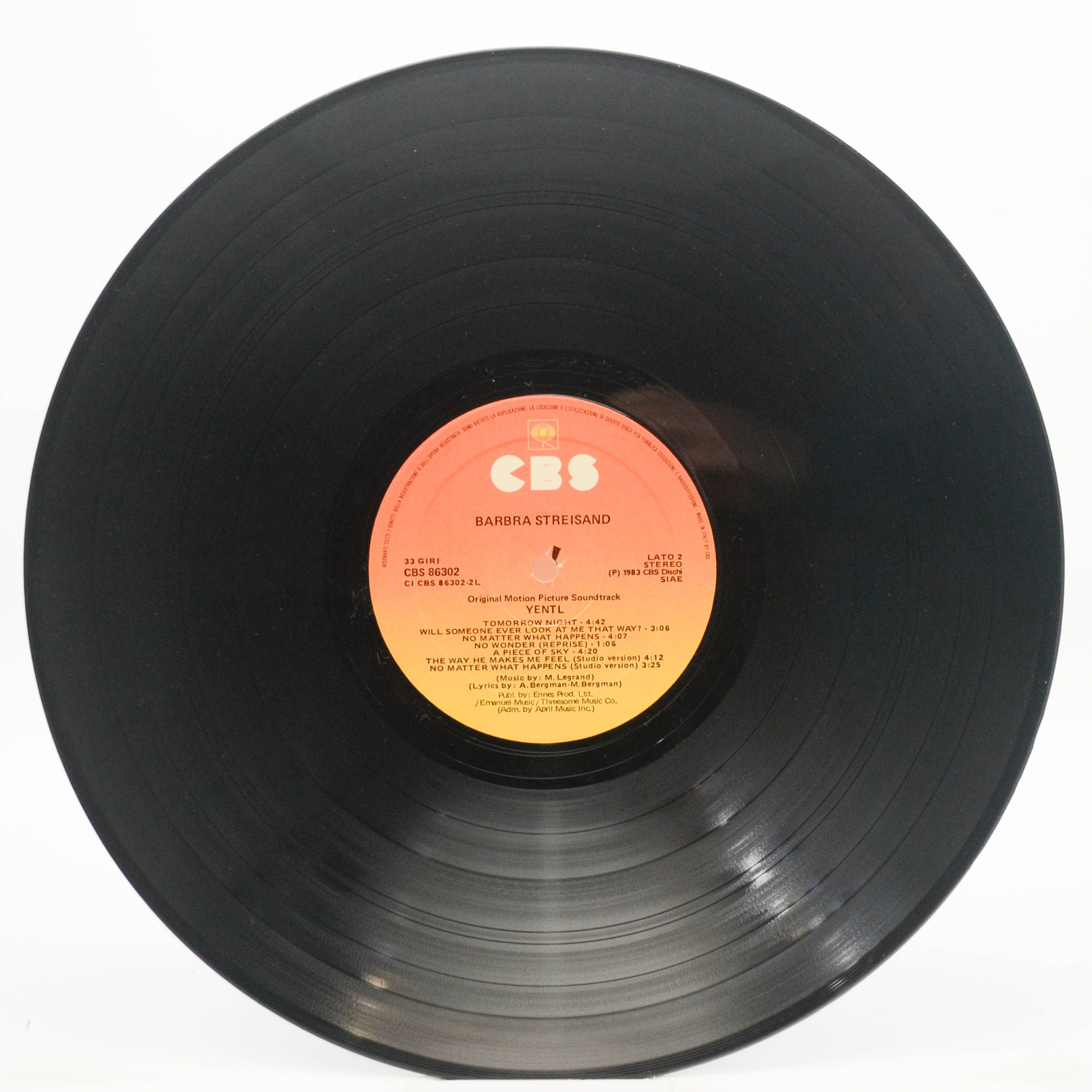 Barbra Streisand — Yentl (Original Motion Picture Soundtrack), 1983