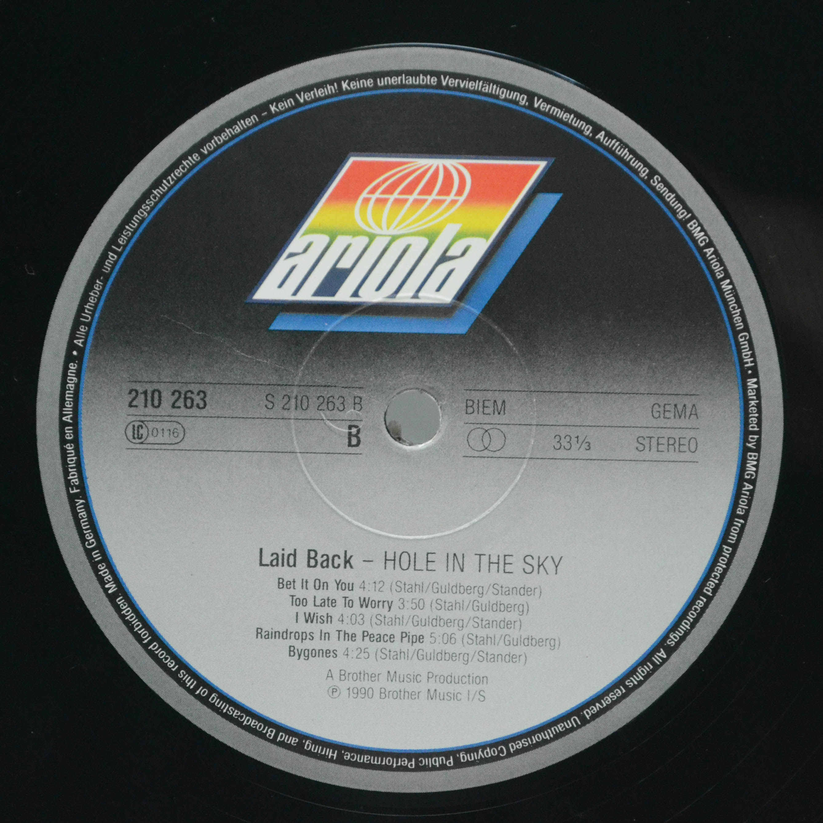 Laid Back — Hole In The Sky, 1990