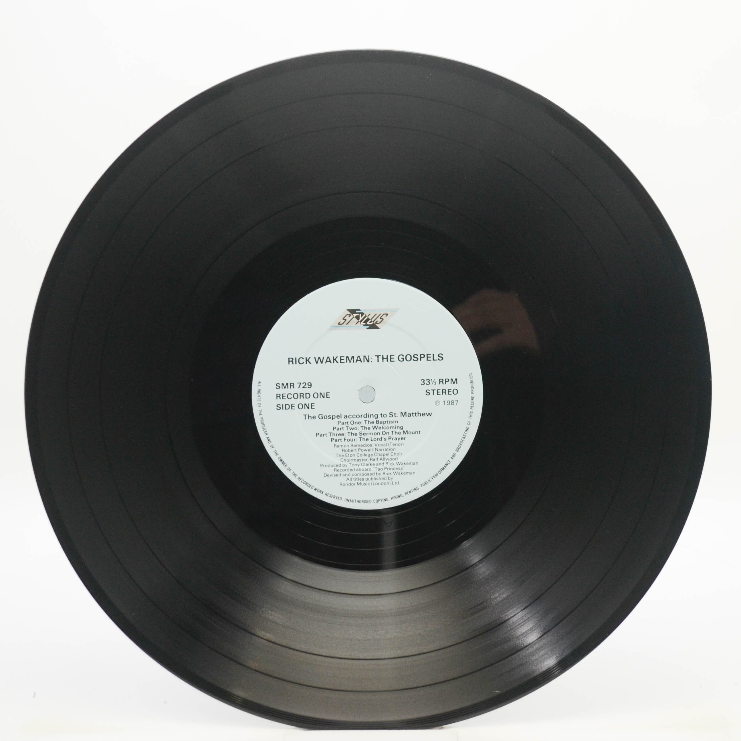 Rick Wakeman — The Gospels (2LP, 1-st, UK), 1987