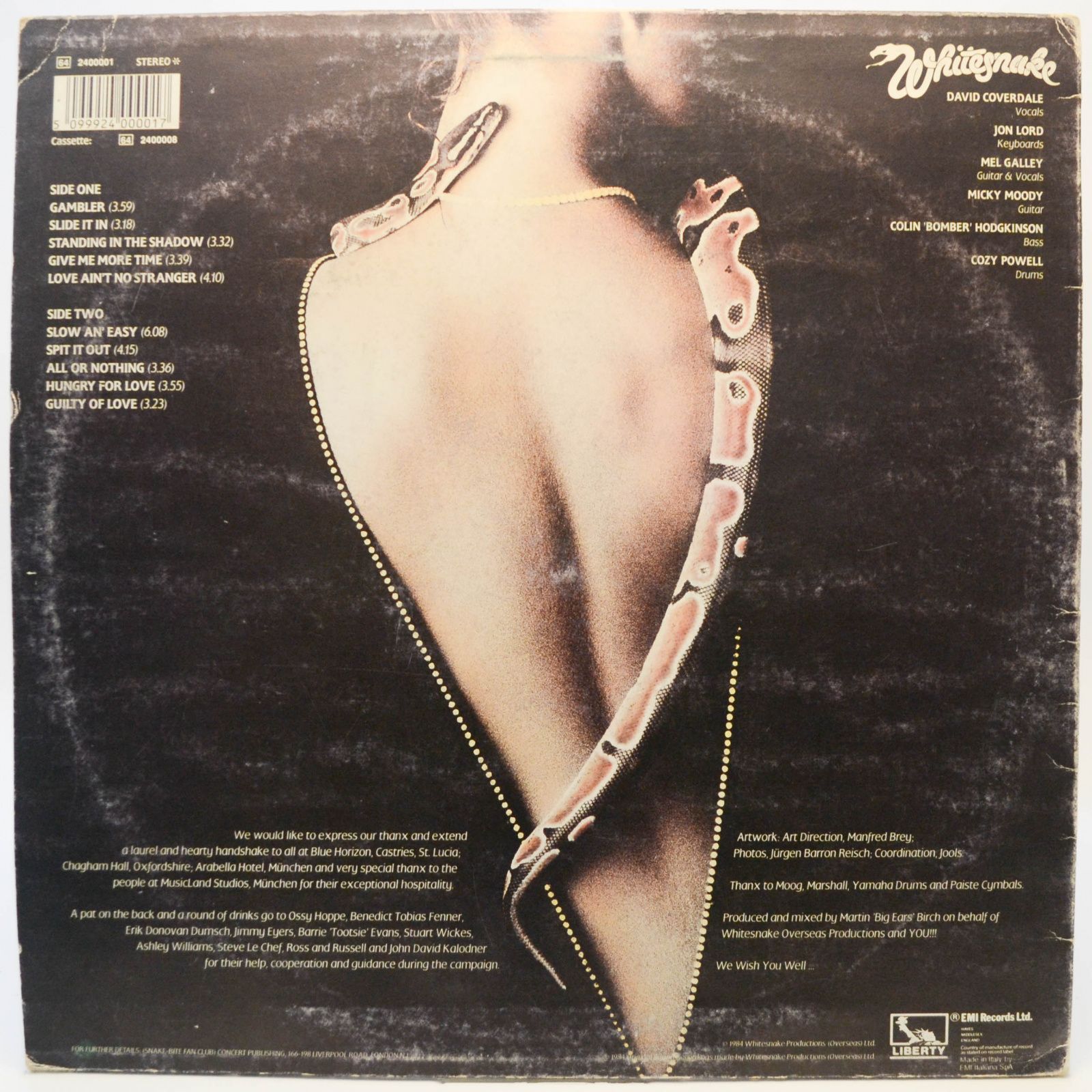 Whitesnake — Slide It In, 1984