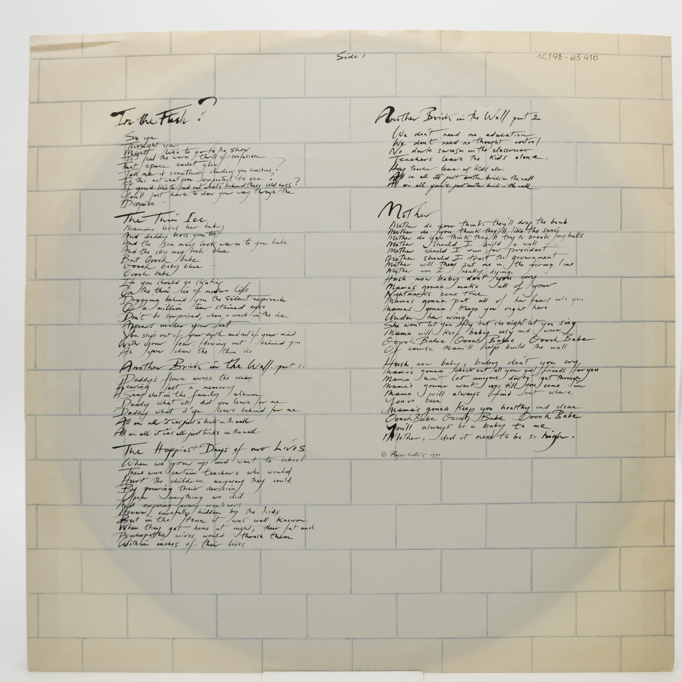 Pink Floyd — The Wall (2LP), 1979