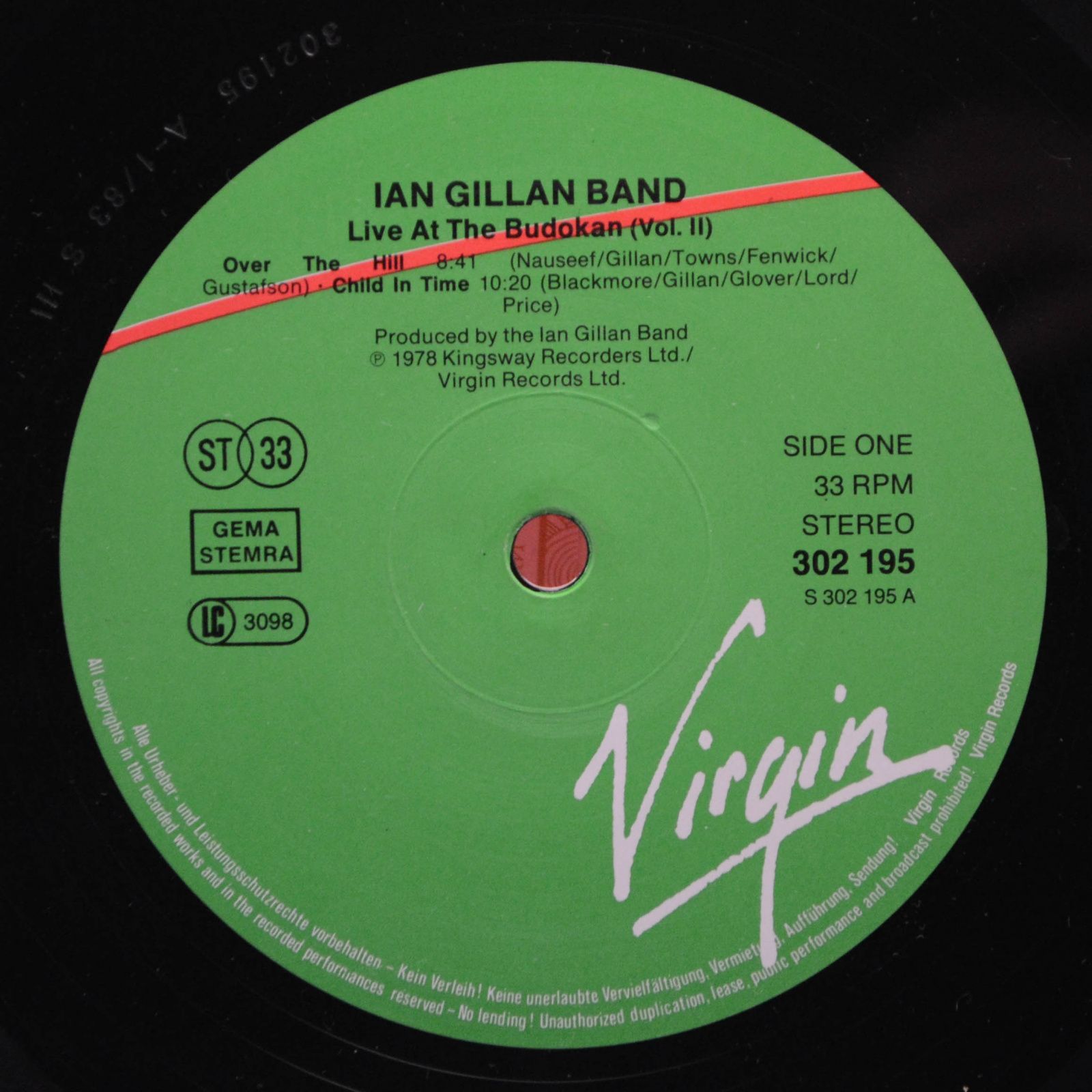 Ian Gillan Band — Live At The Budokan Volumes I & II (2LP), 1983