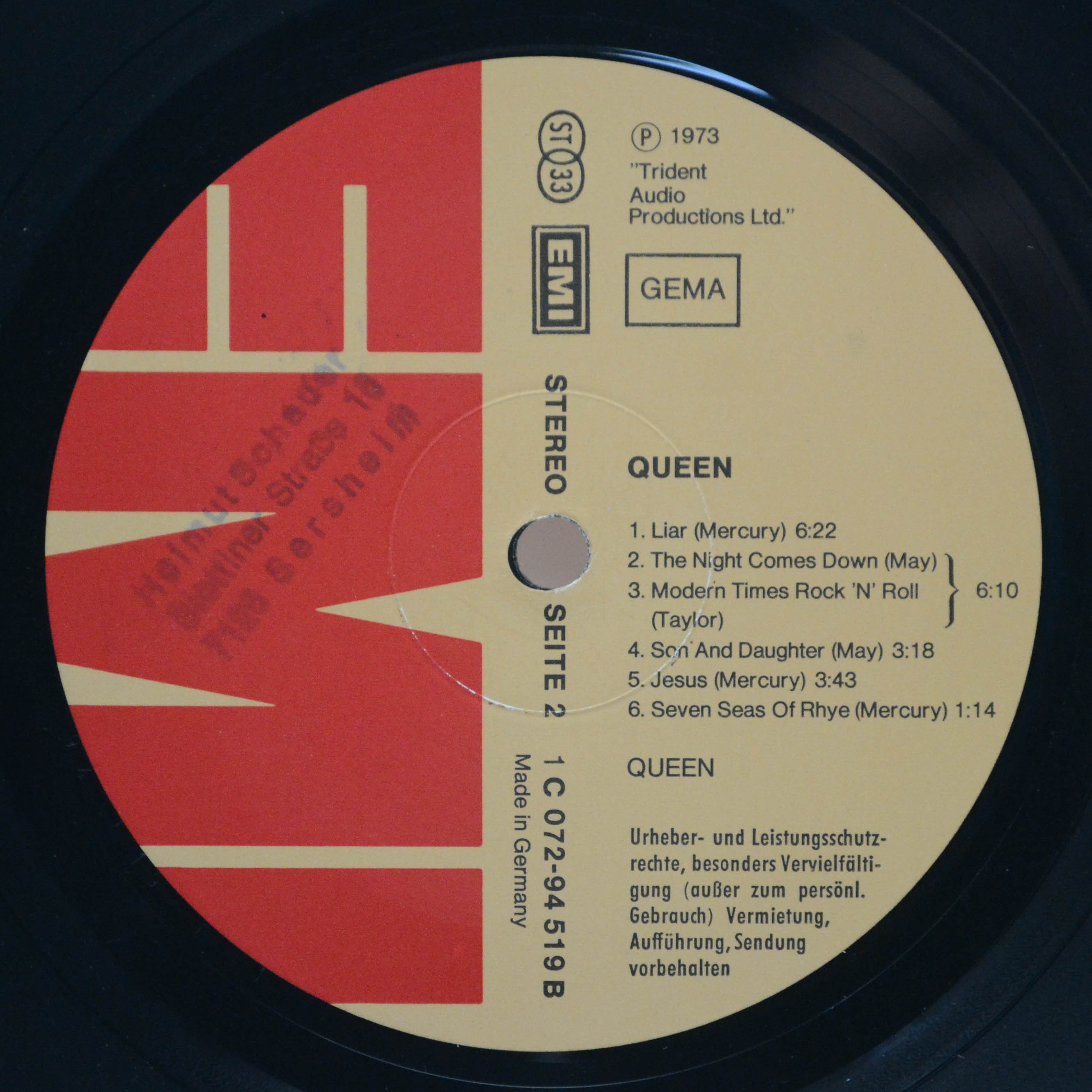 Queen — Queen, 1973