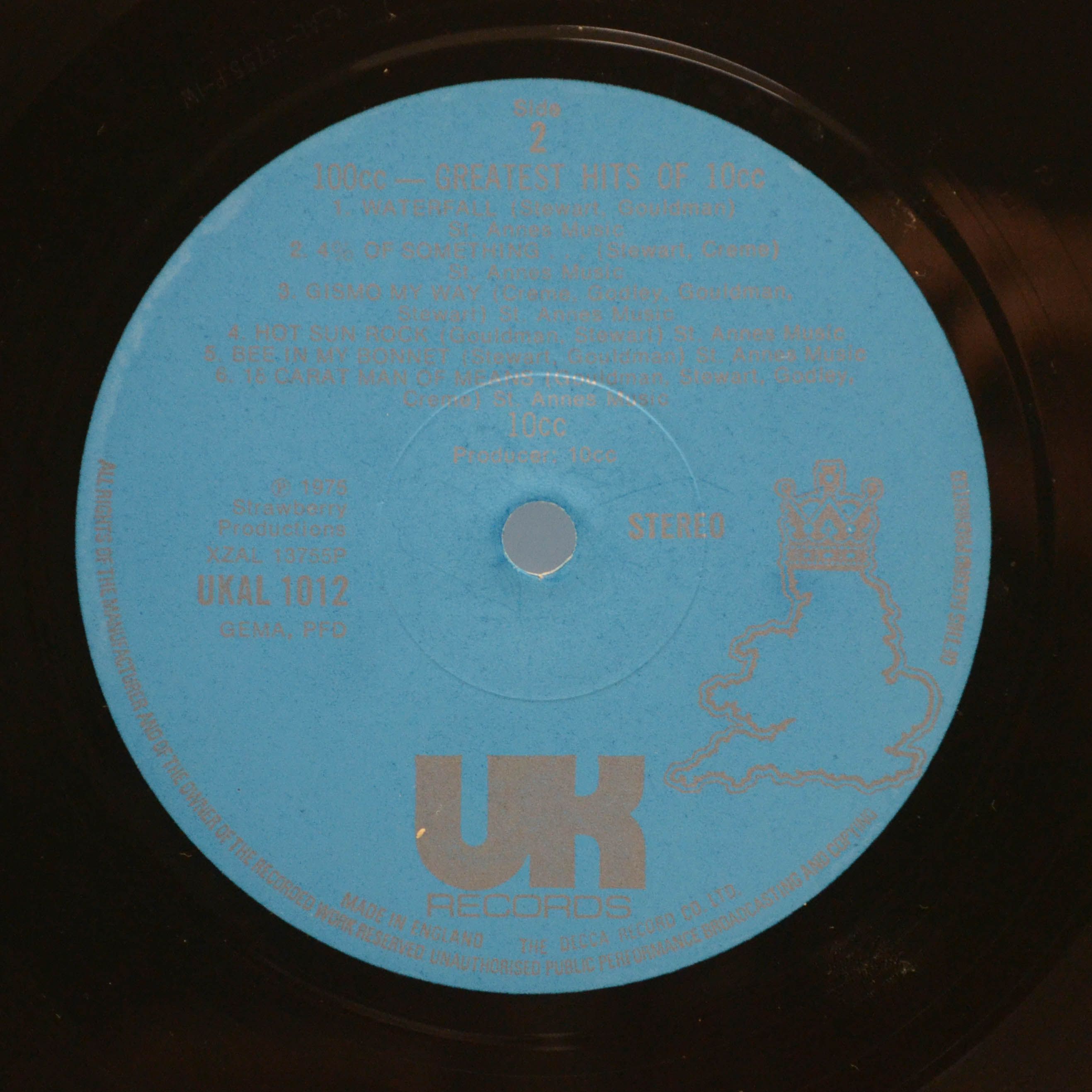 10cc — 100cc - Greatest Hits Of 10cc (1-st, UK), 1975