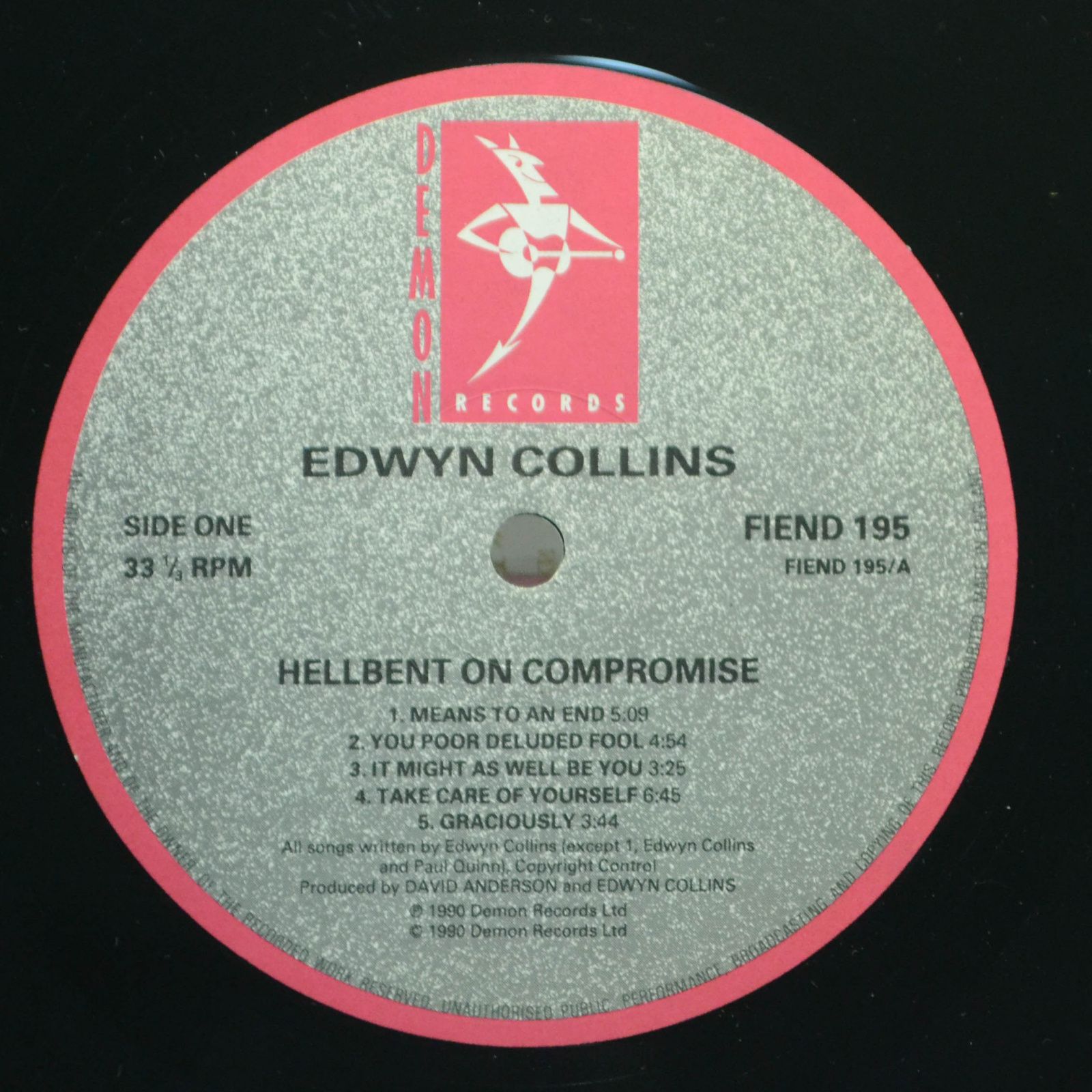 Edwyn Collins — Hellbent On Compromise (UK), 1990