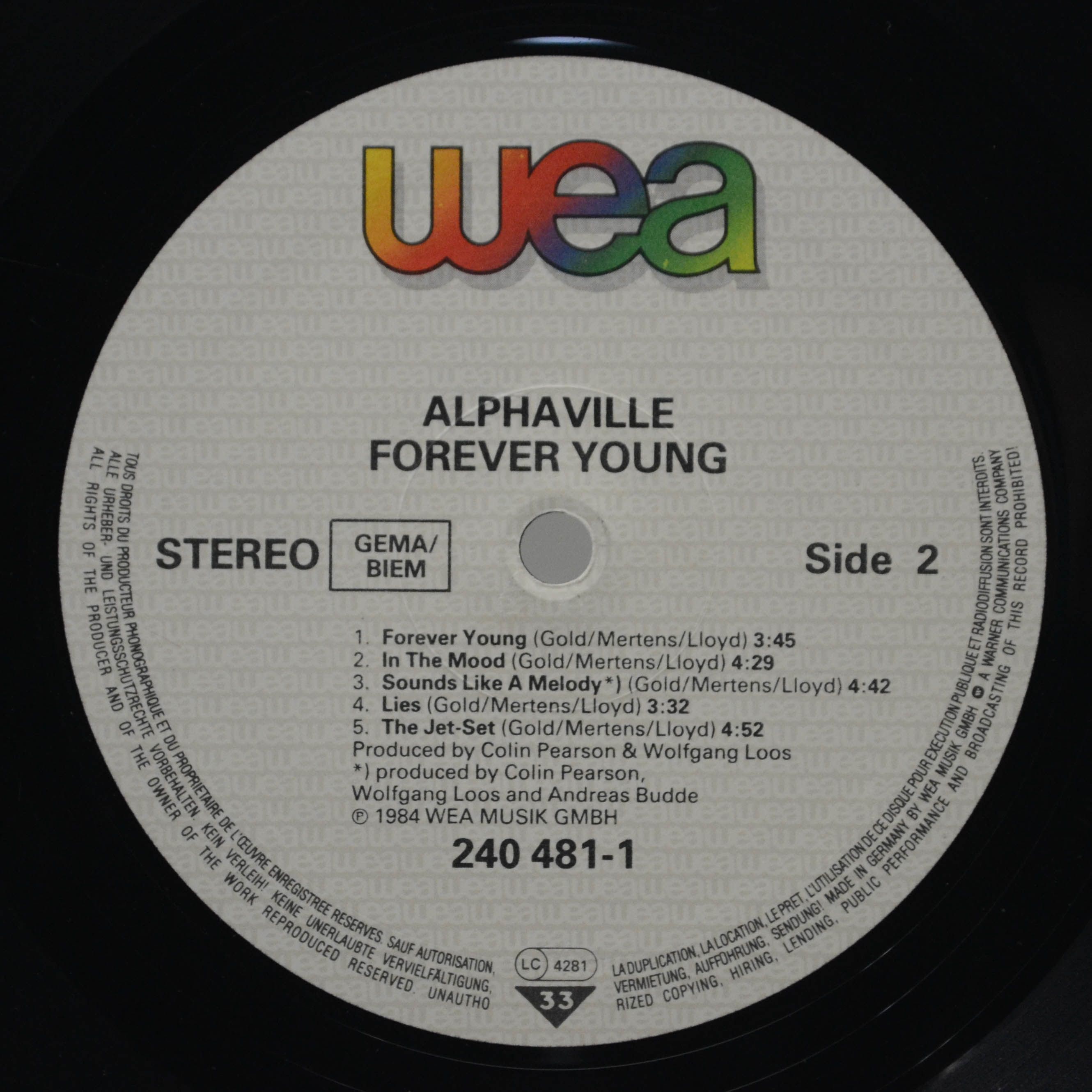 Alphaville — Forever Young, 1984