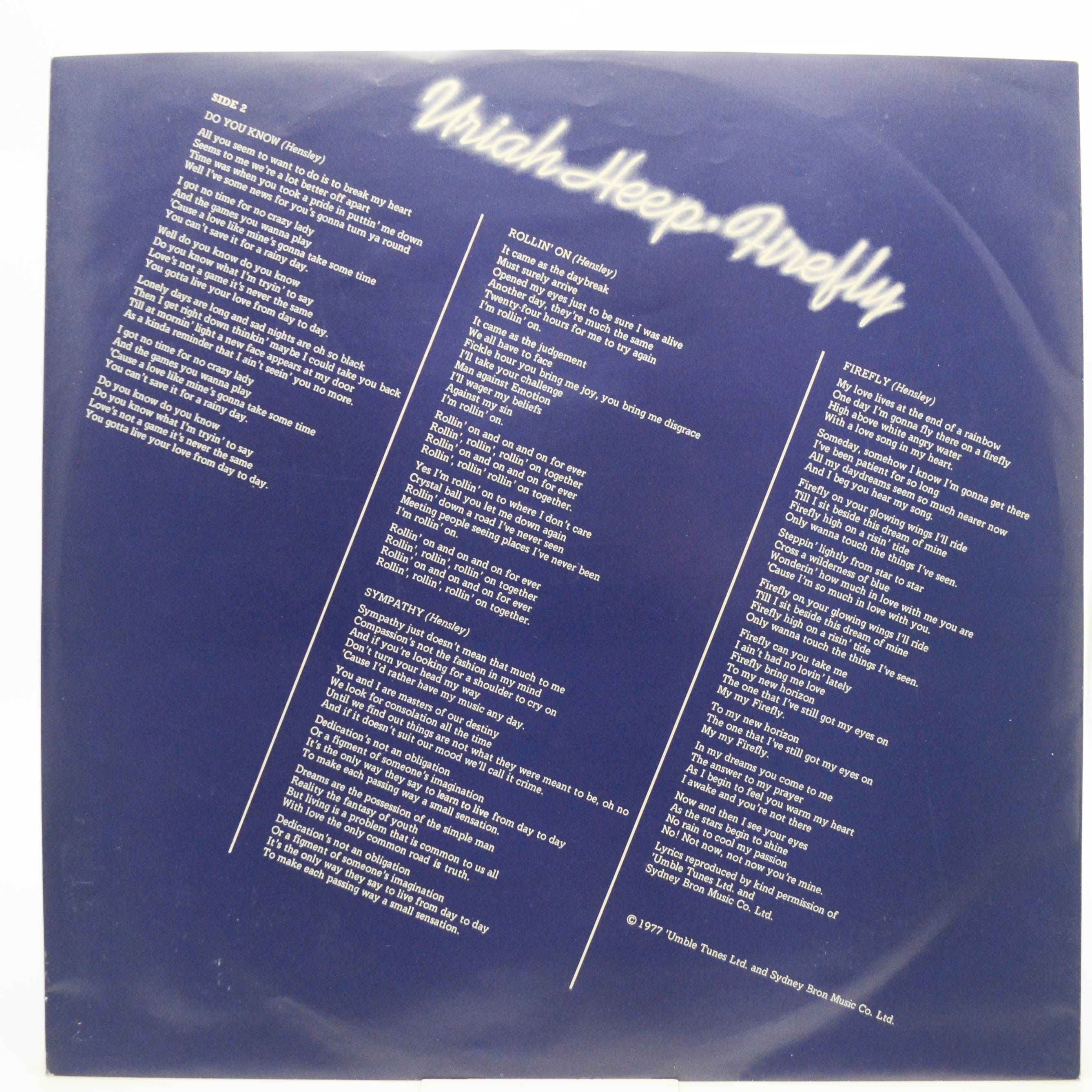 Uriah Heep — Firefly, 1977