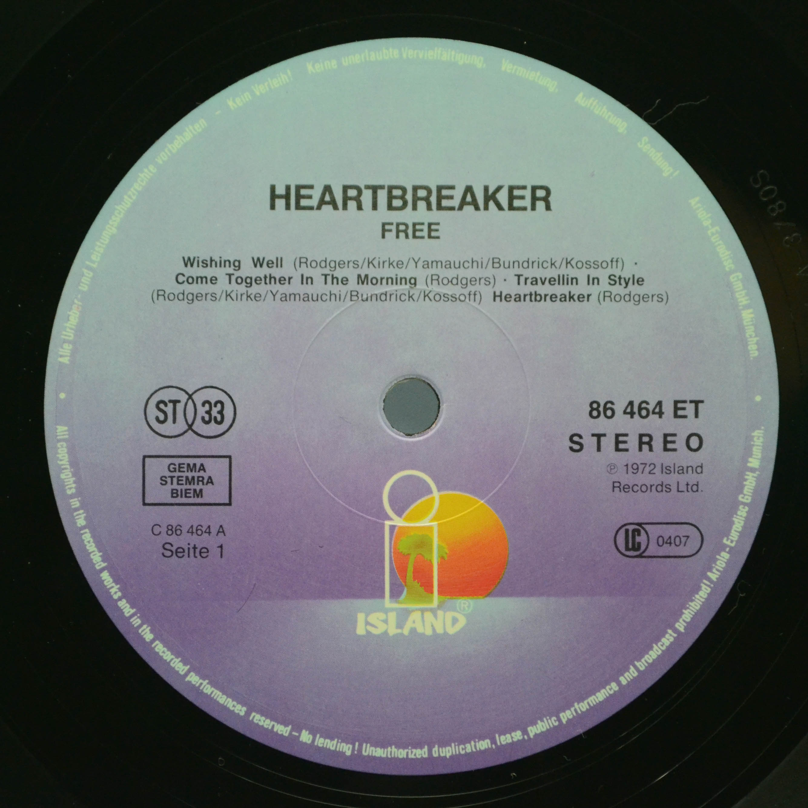 Free — Heartbreaker, 1972