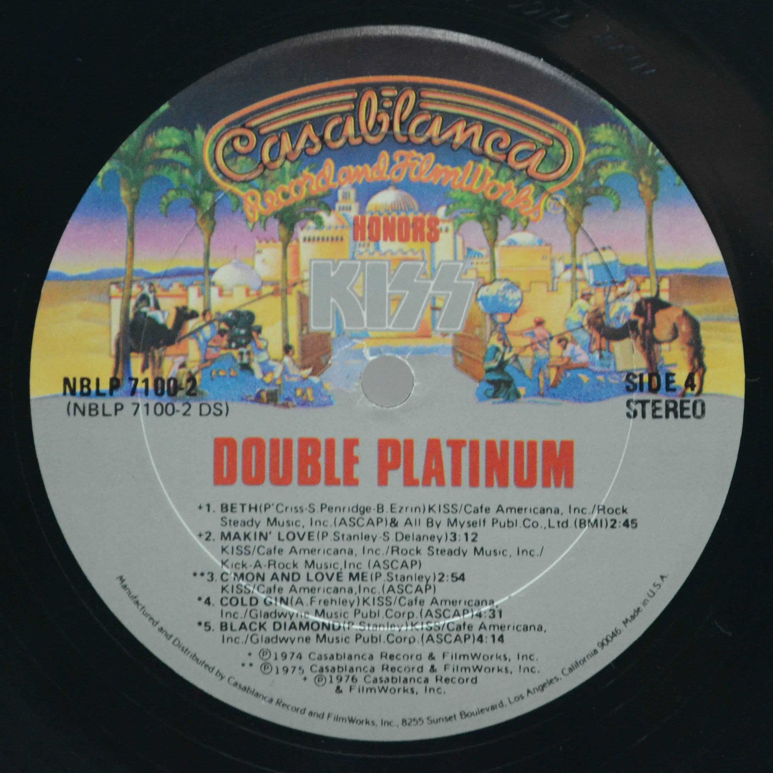 Виниловая пластинка Kiss — Double Platinum (2LP, 1-st, USA), 1978