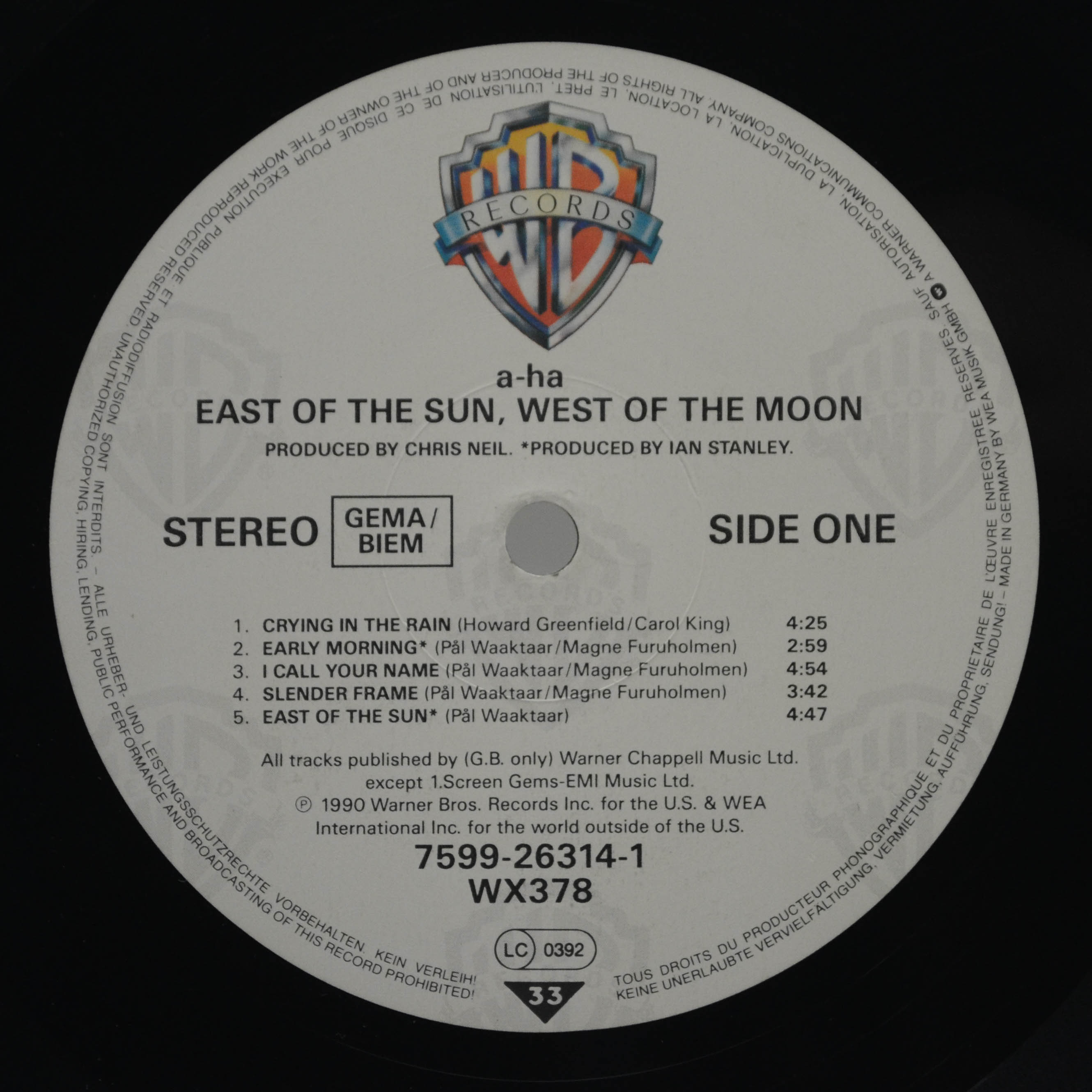 a-ha — East Of The Sun, West Of The Moon, 1990