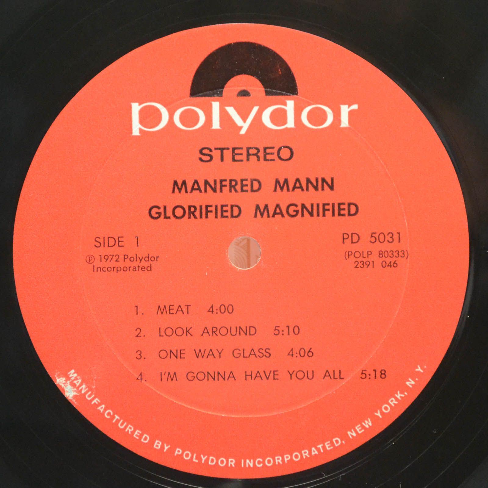 Manfred Mann's Earth Band — Glorified Magnified (USA), 1972
