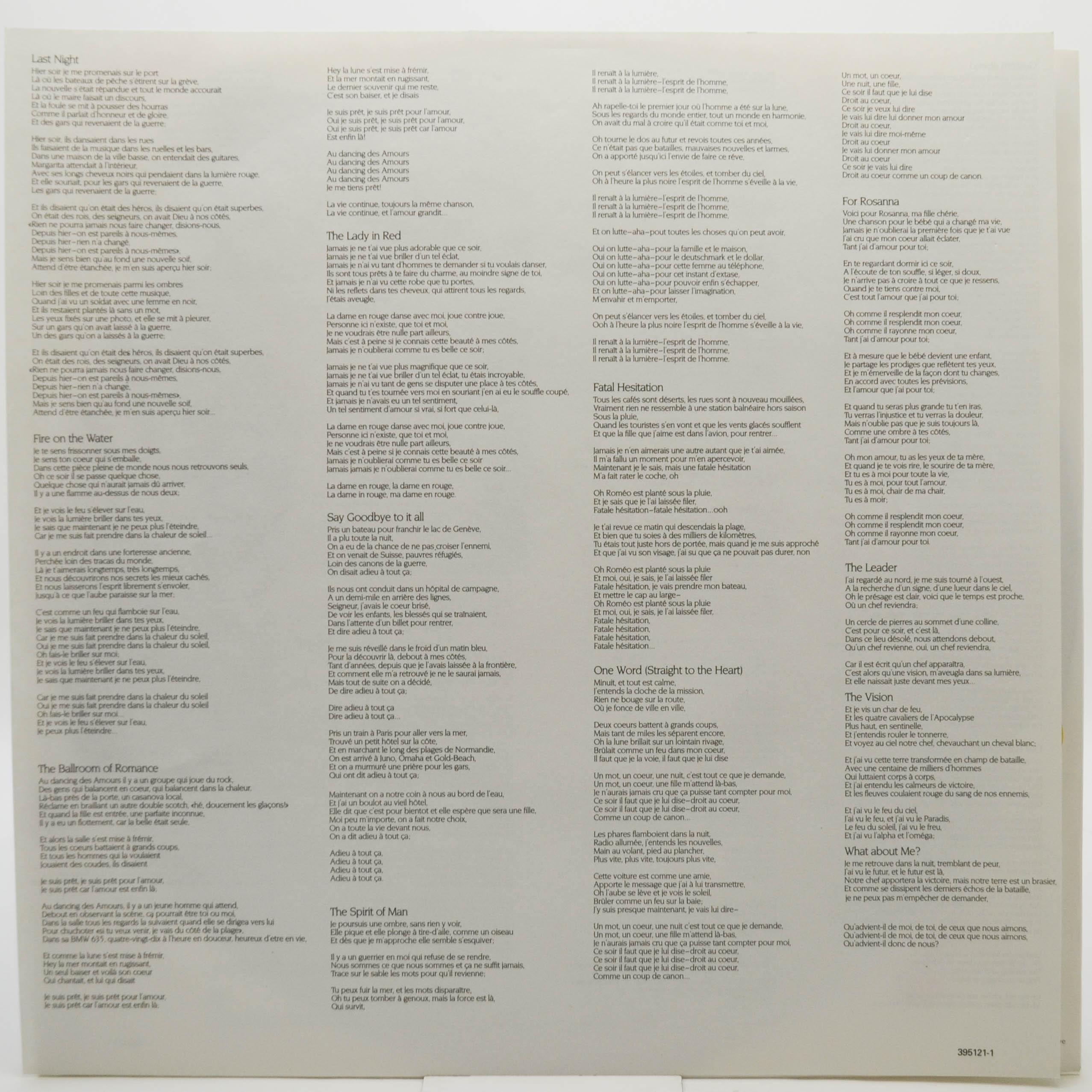 Chris de Burgh — Into The Light, 1986