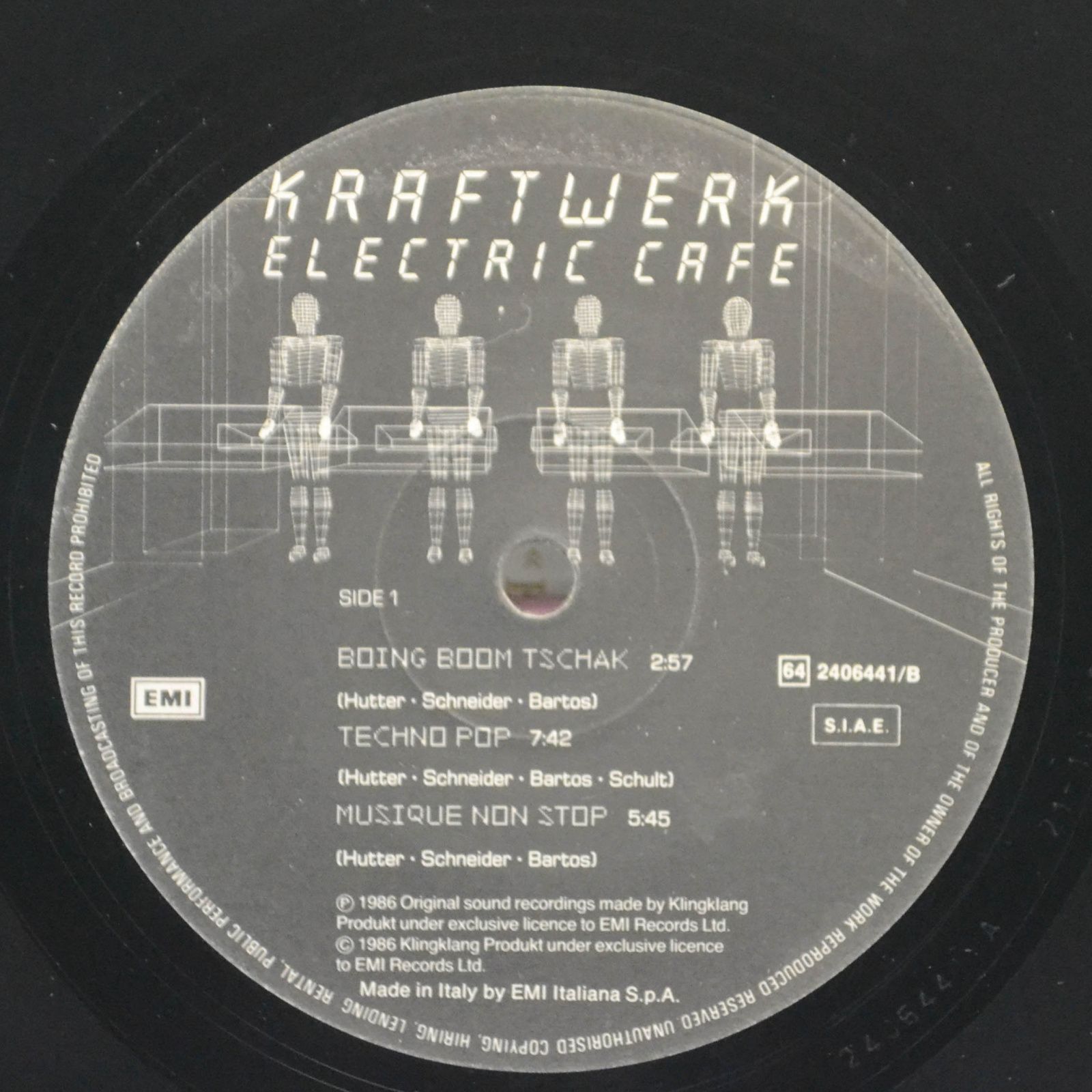Kraftwerk — Electric Cafe, 1986