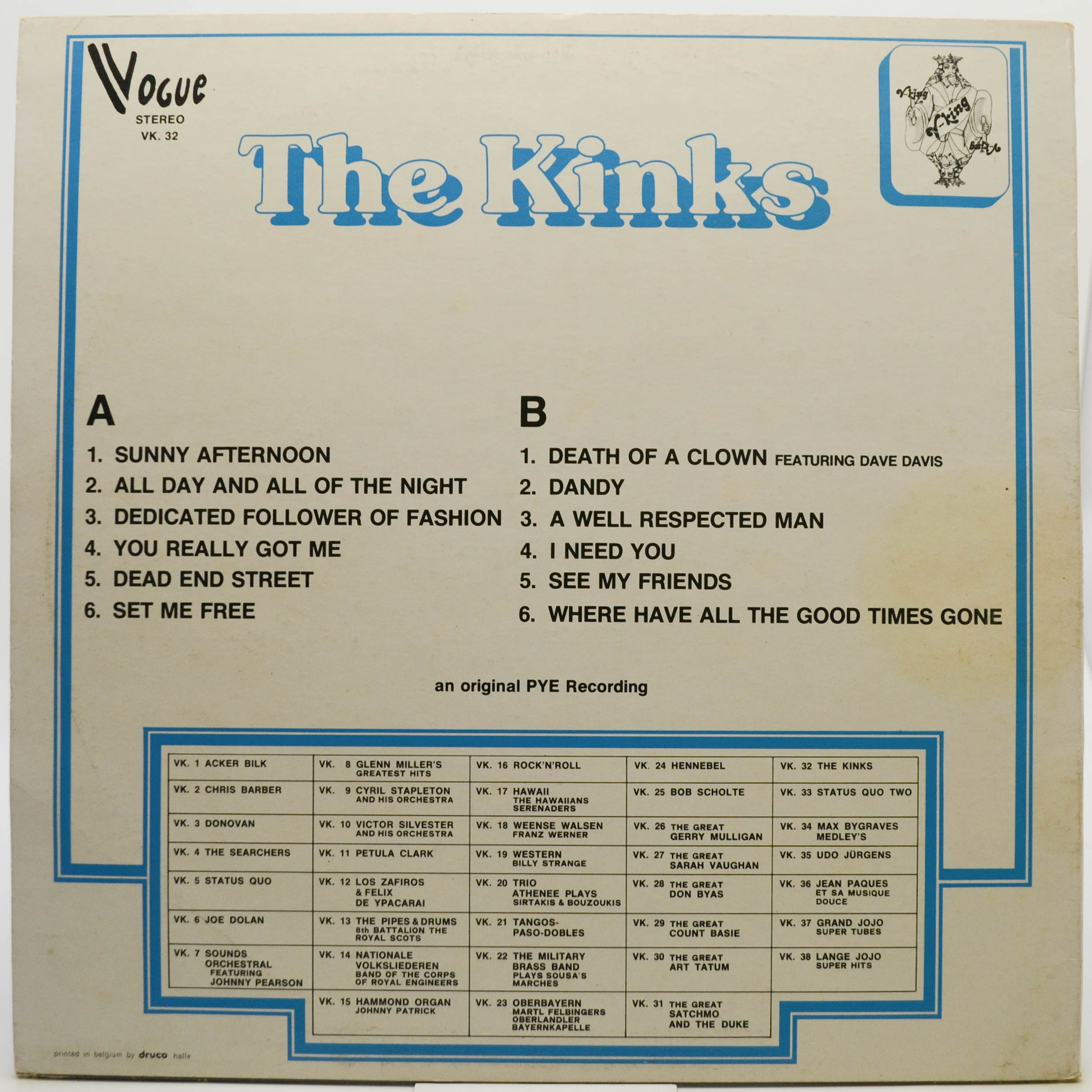 Виниловая пластинка Kinks — The Kinks, 1976