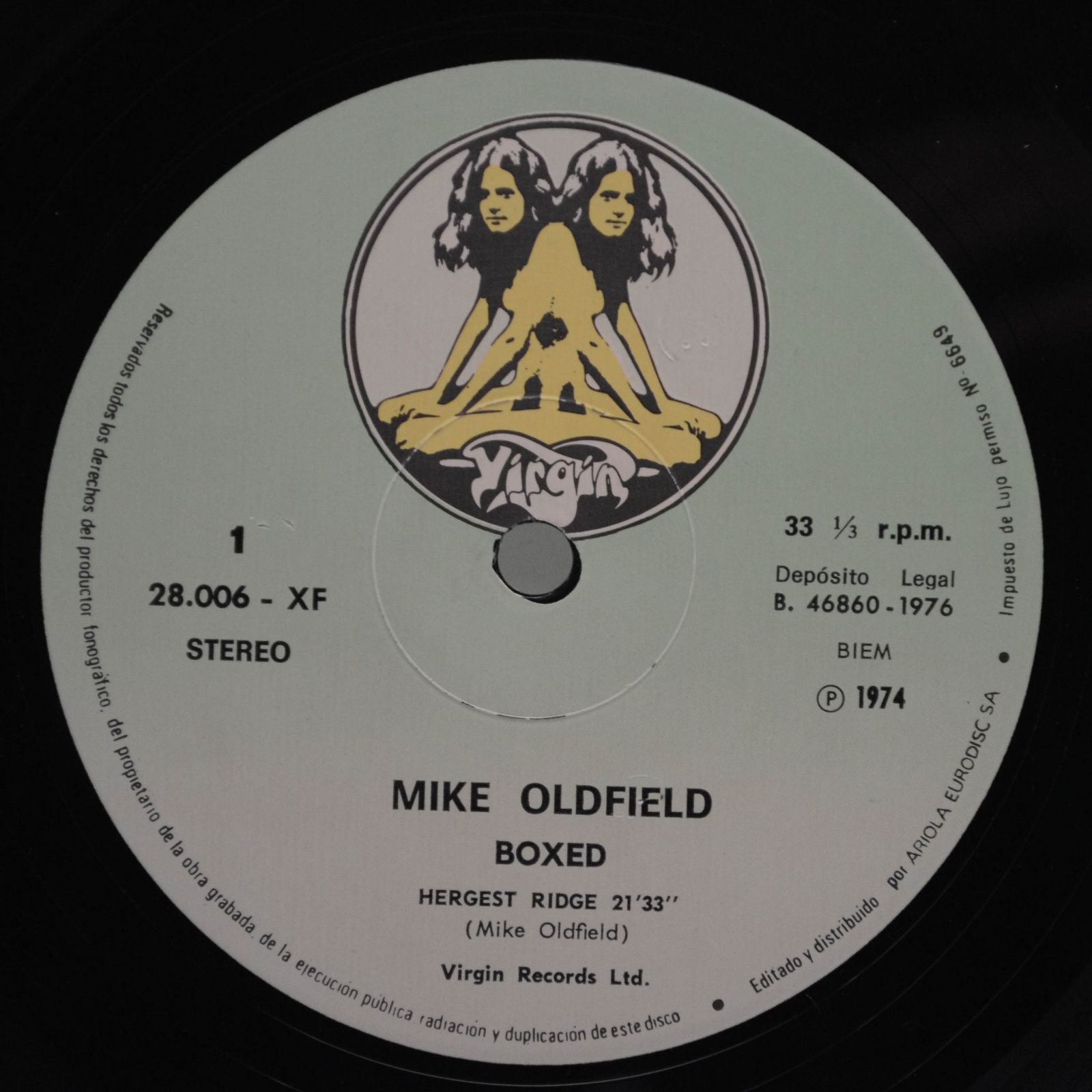 Mike Oldfield — Boxed (Box-set, booklet), 1976