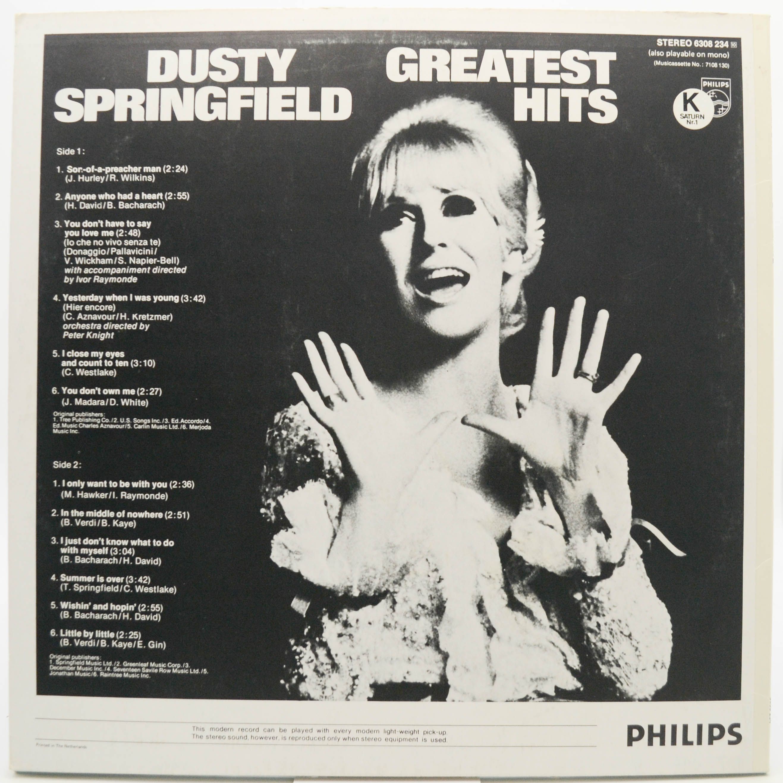 Dusty Springfield — Greatest Hits, 1974