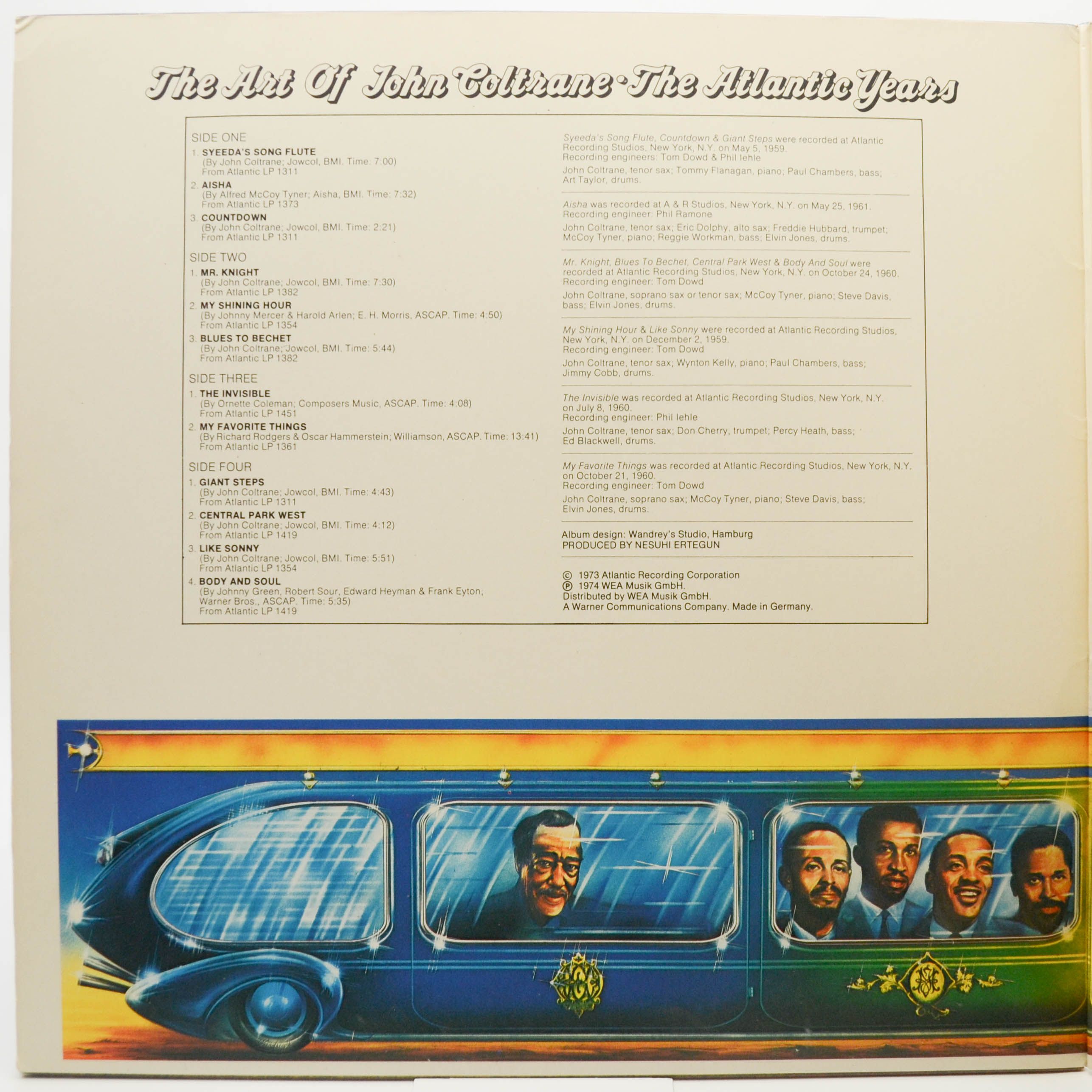 John Coltrane — The Art Of John Coltrane / The Atlantic Years (2LP), 1974