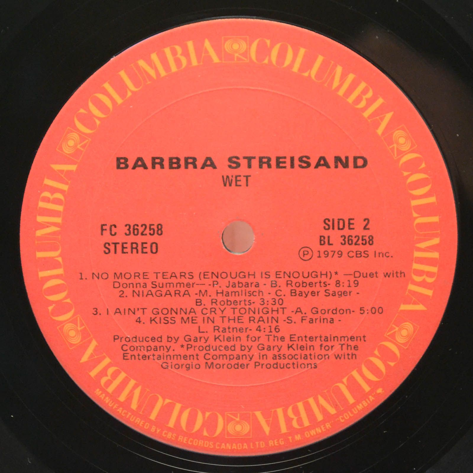 Barbra Streisand — Wet, 1979