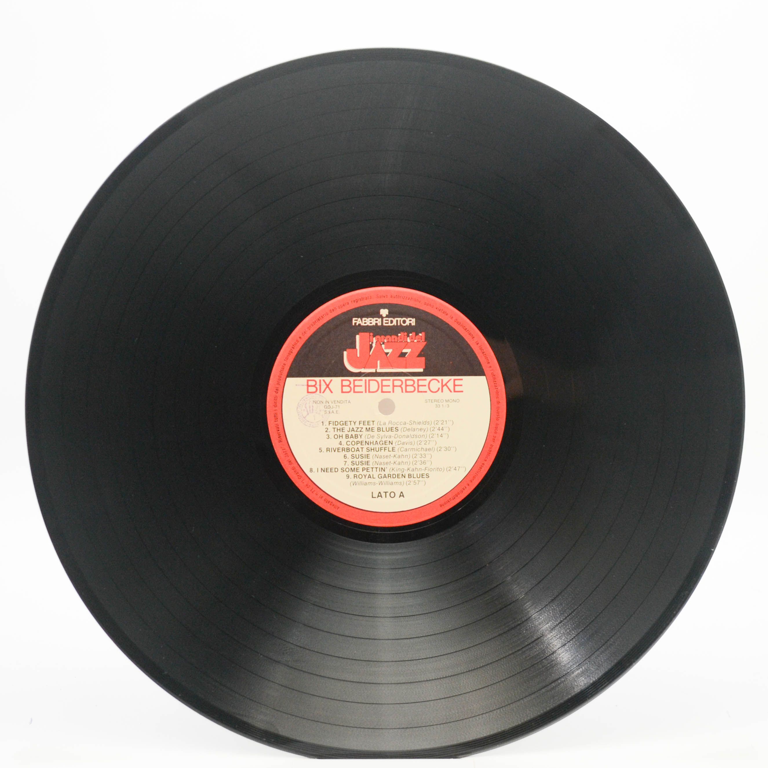 Виниловая пластинка Bix Beiderbecke — Bix Beiderbecke (booklet), 1982