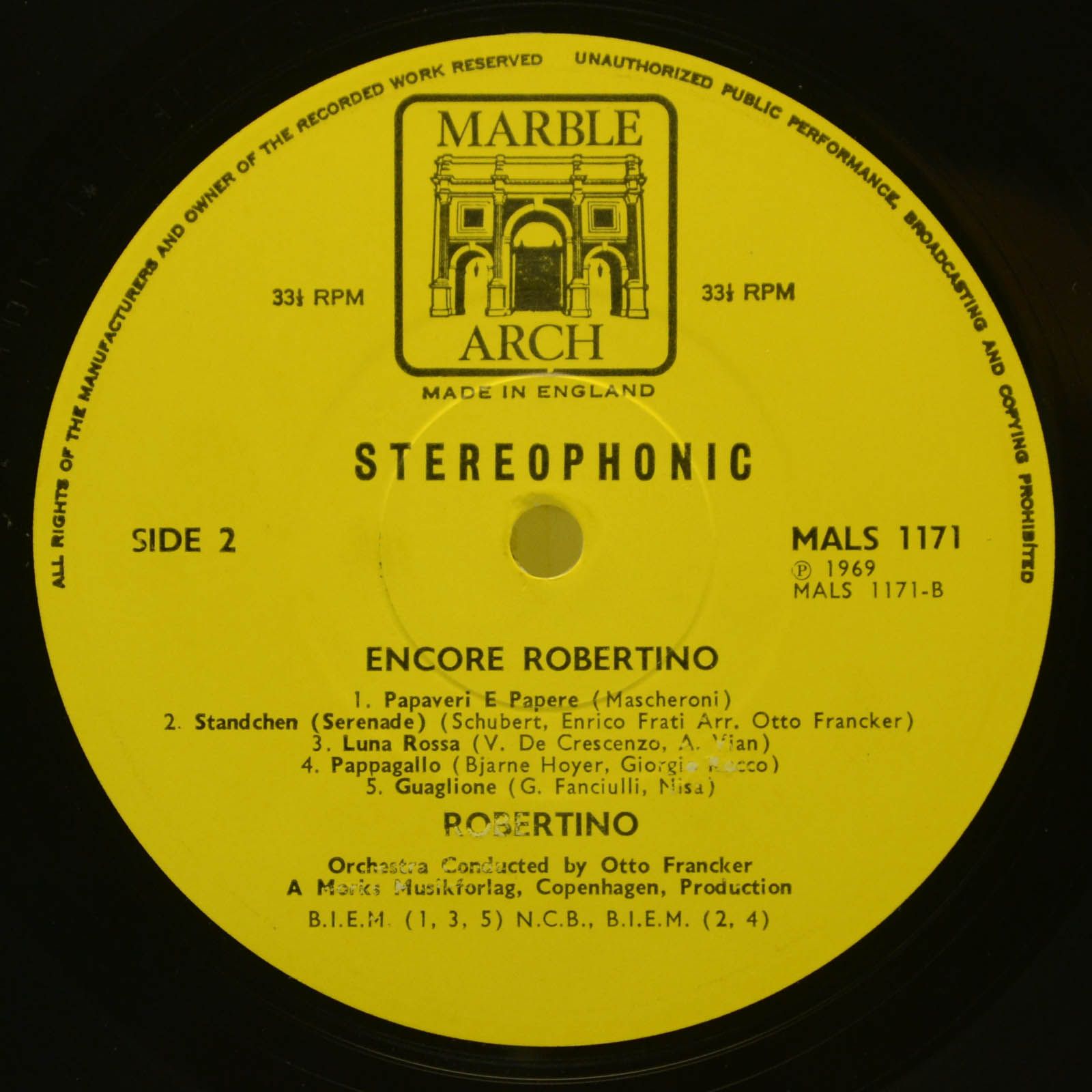 Robertino — Encore Robertino (UK), 1969