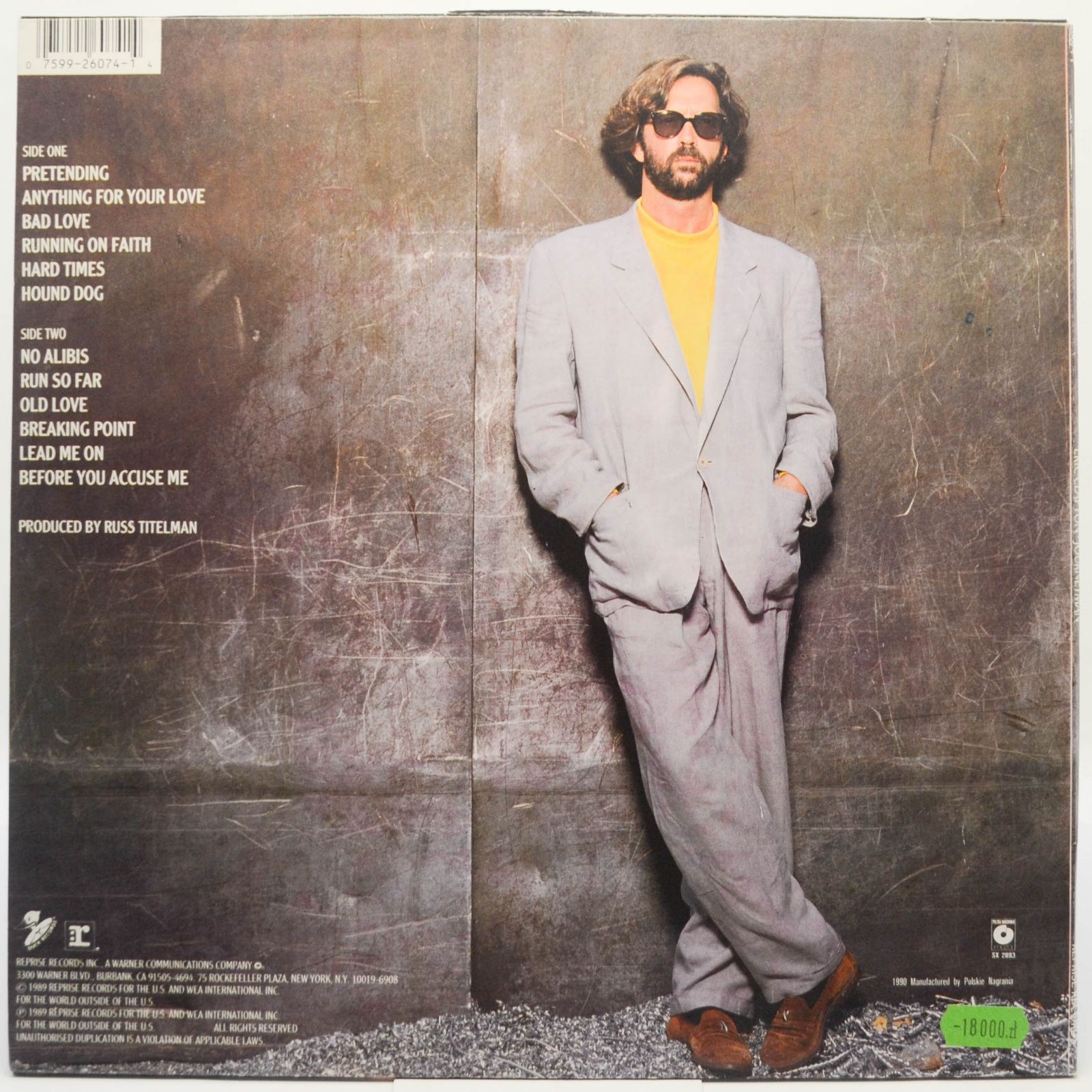 Eric Clapton Journeyman, 2990 ₽ купить виниловую пластинку с доставкой