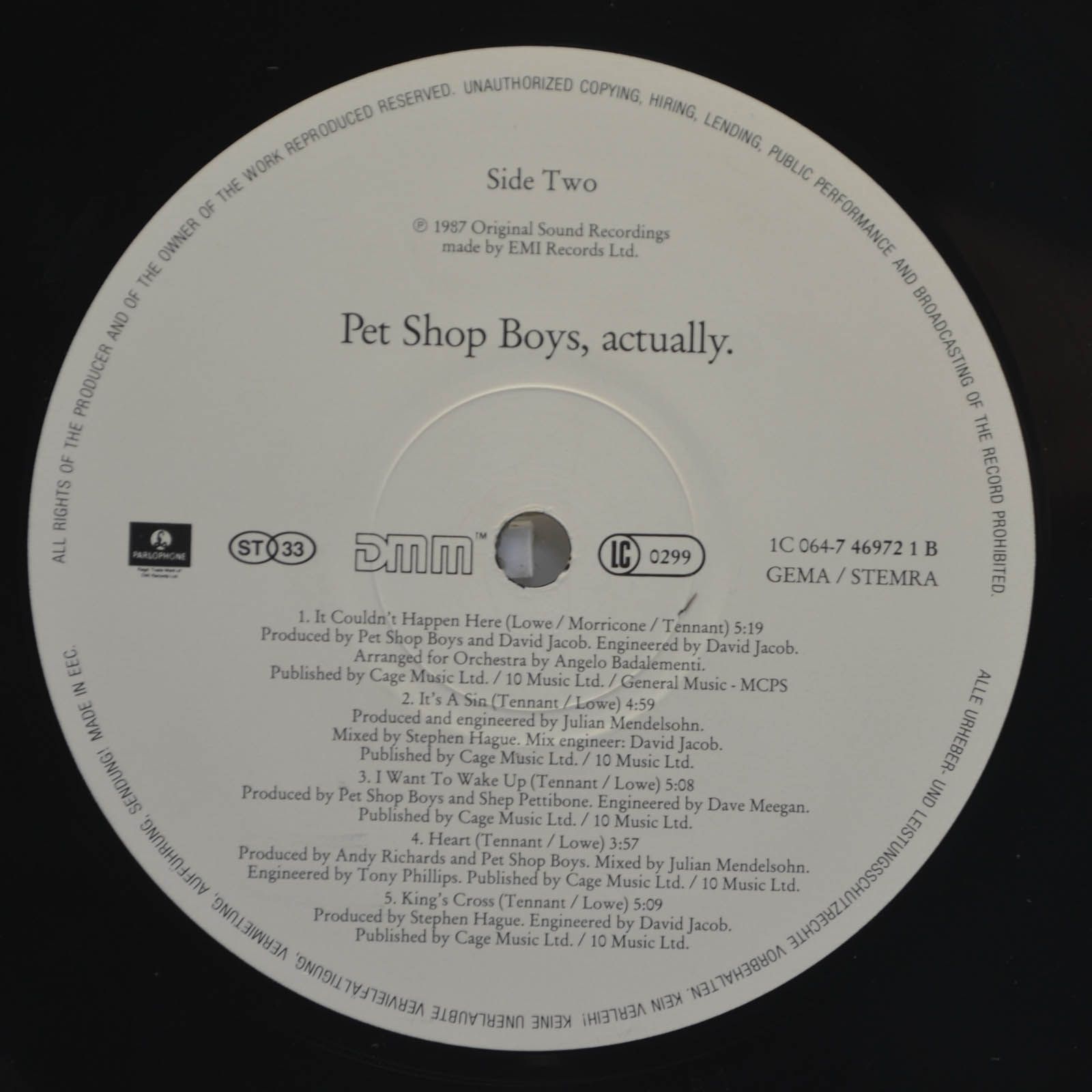Pet Shop Boys — Actually, 1987