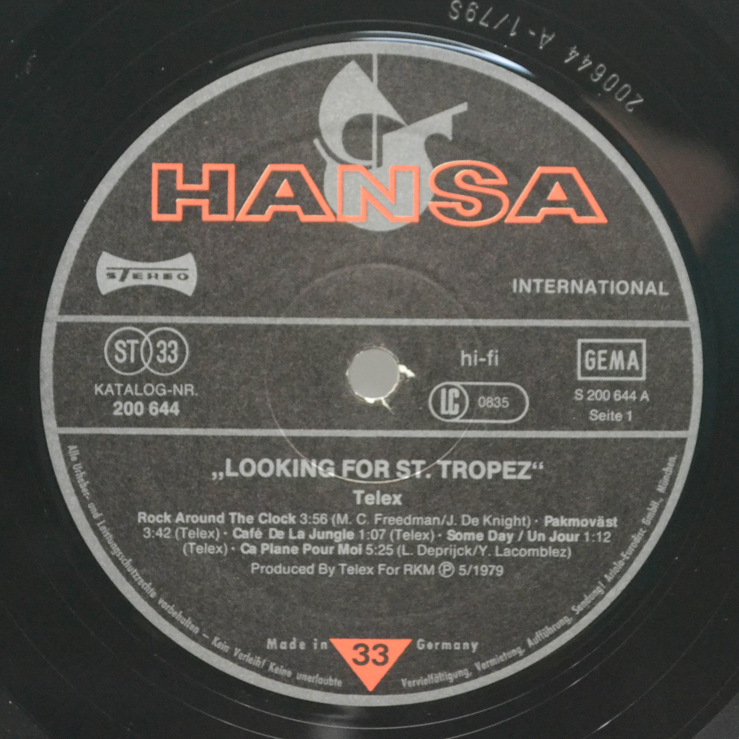 Telex — Looking For Saint Tropez, 1979