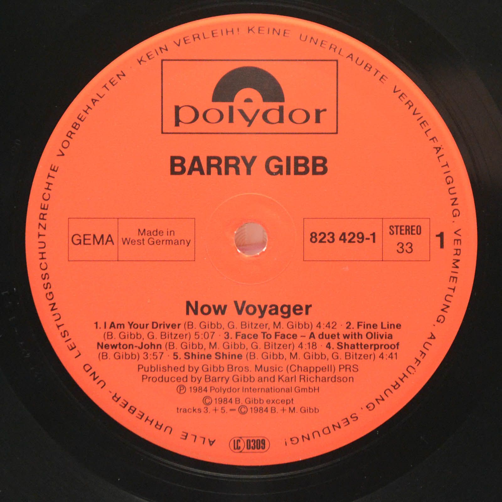 Barry Gibb — Now Voyager, 1984