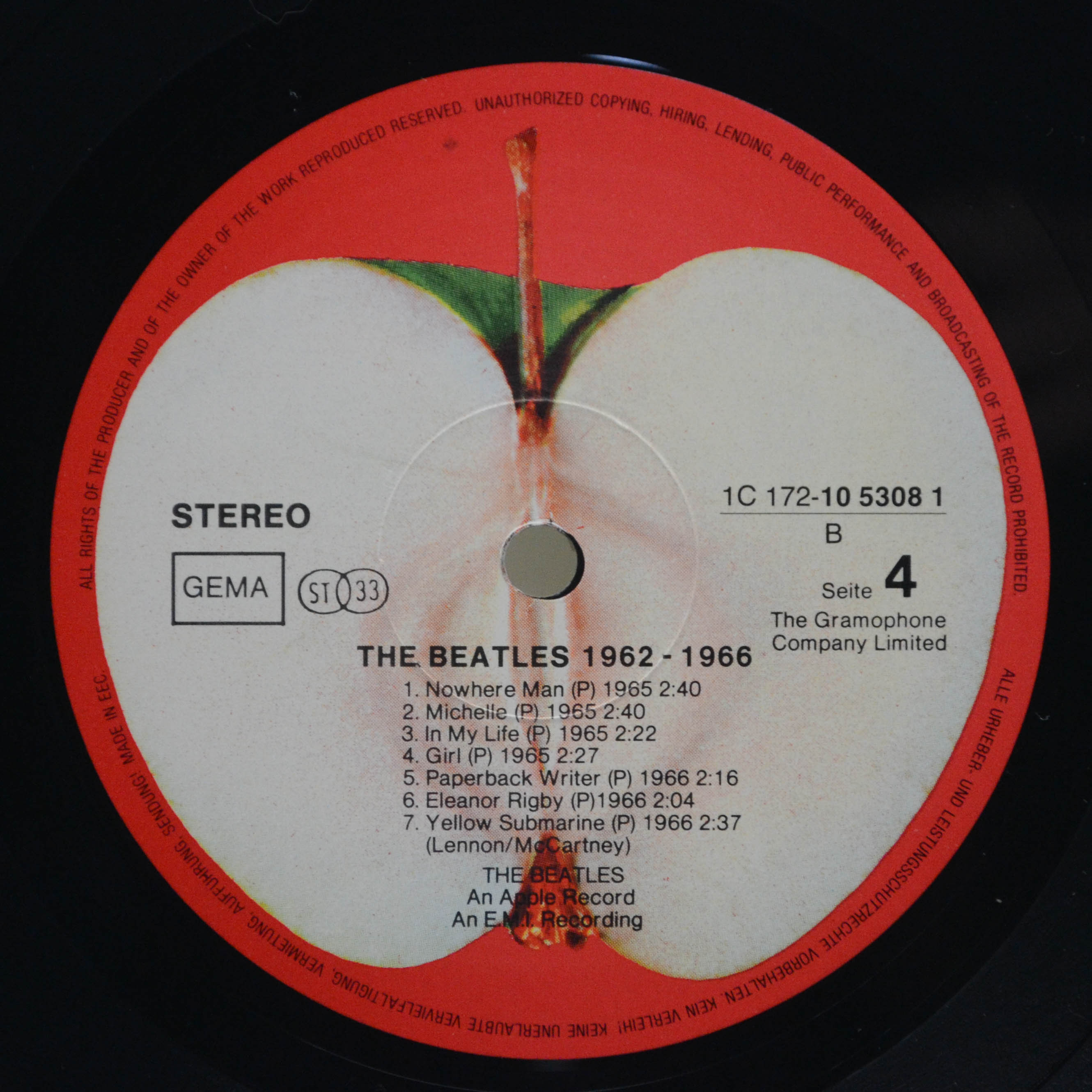 Beatles — 1962-1966 (2LP), 1973