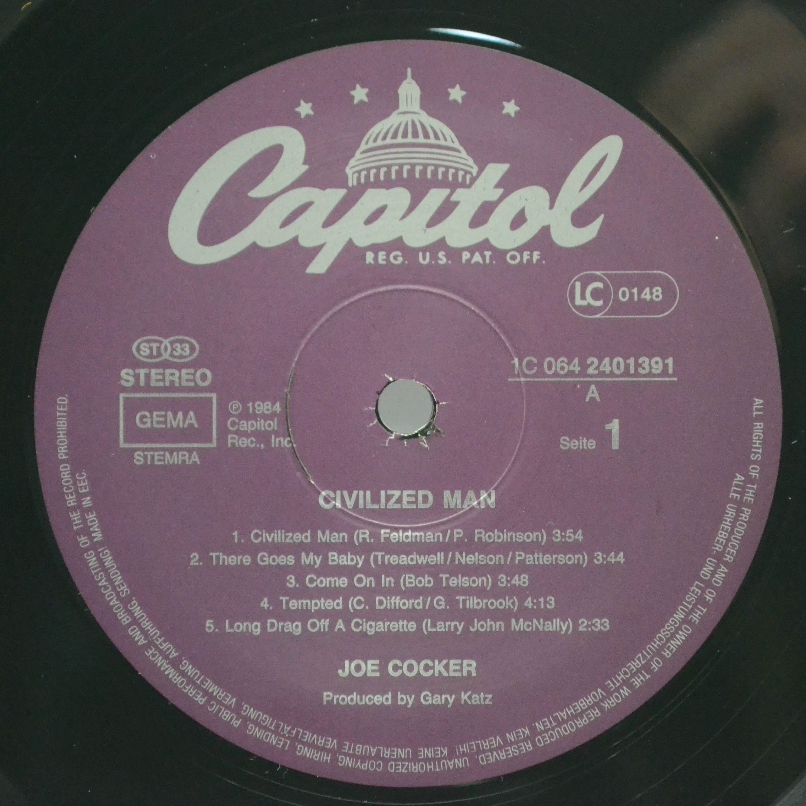 Joe Cocker — Civilized Man, 1984