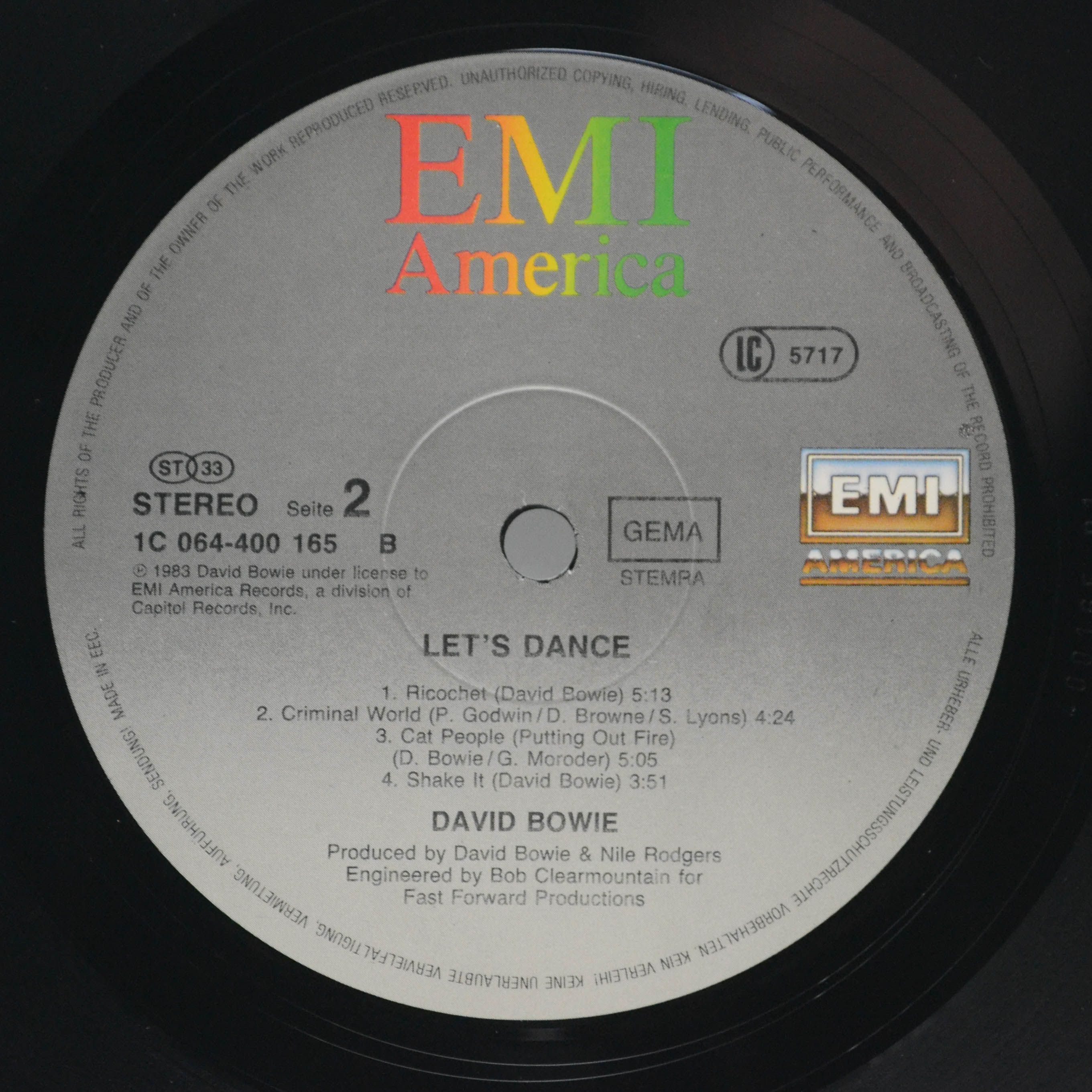 David Bowie — Let's Dance, 1983