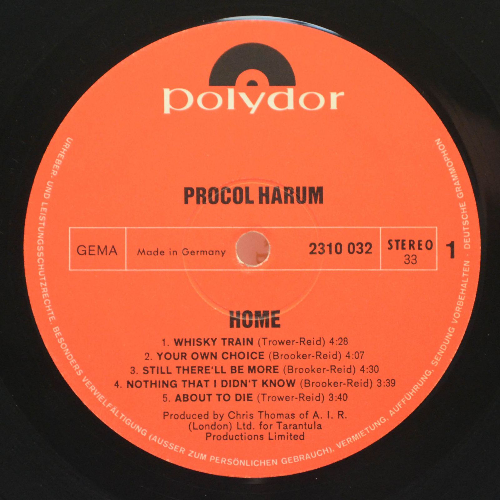 Procol Harum — Home, 1970
