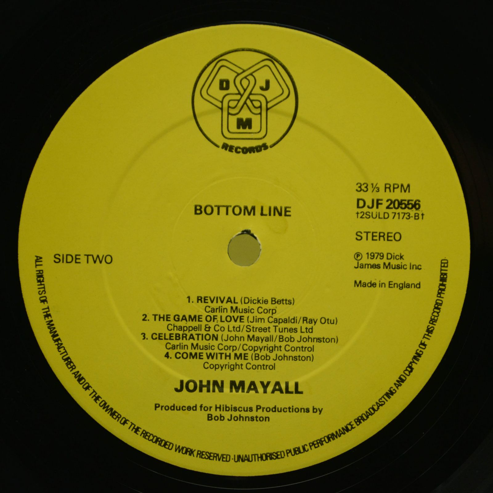 John Mayall — Bottom Line (UK), 1979