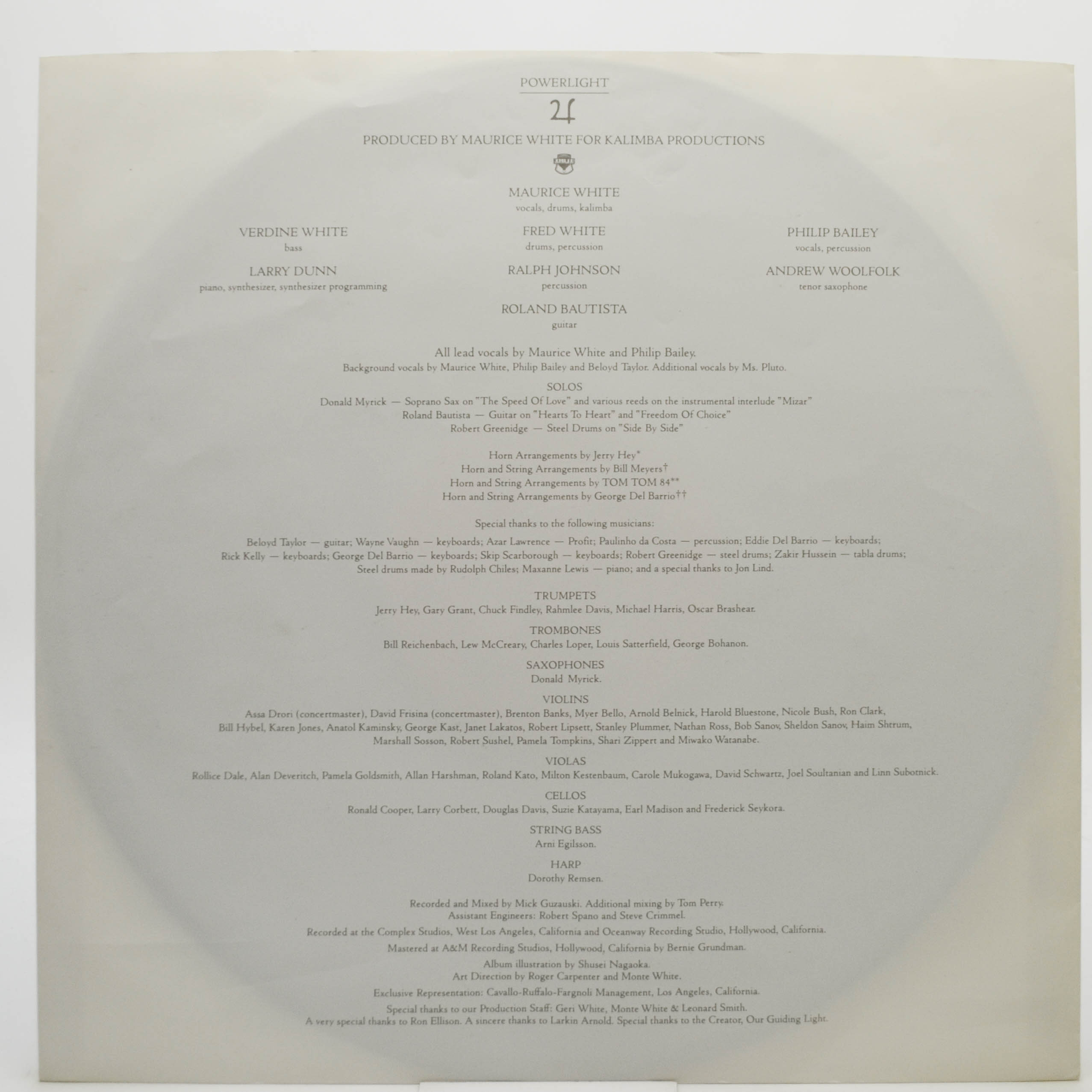 Earth, Wind & Fire — Powerlight, 1983