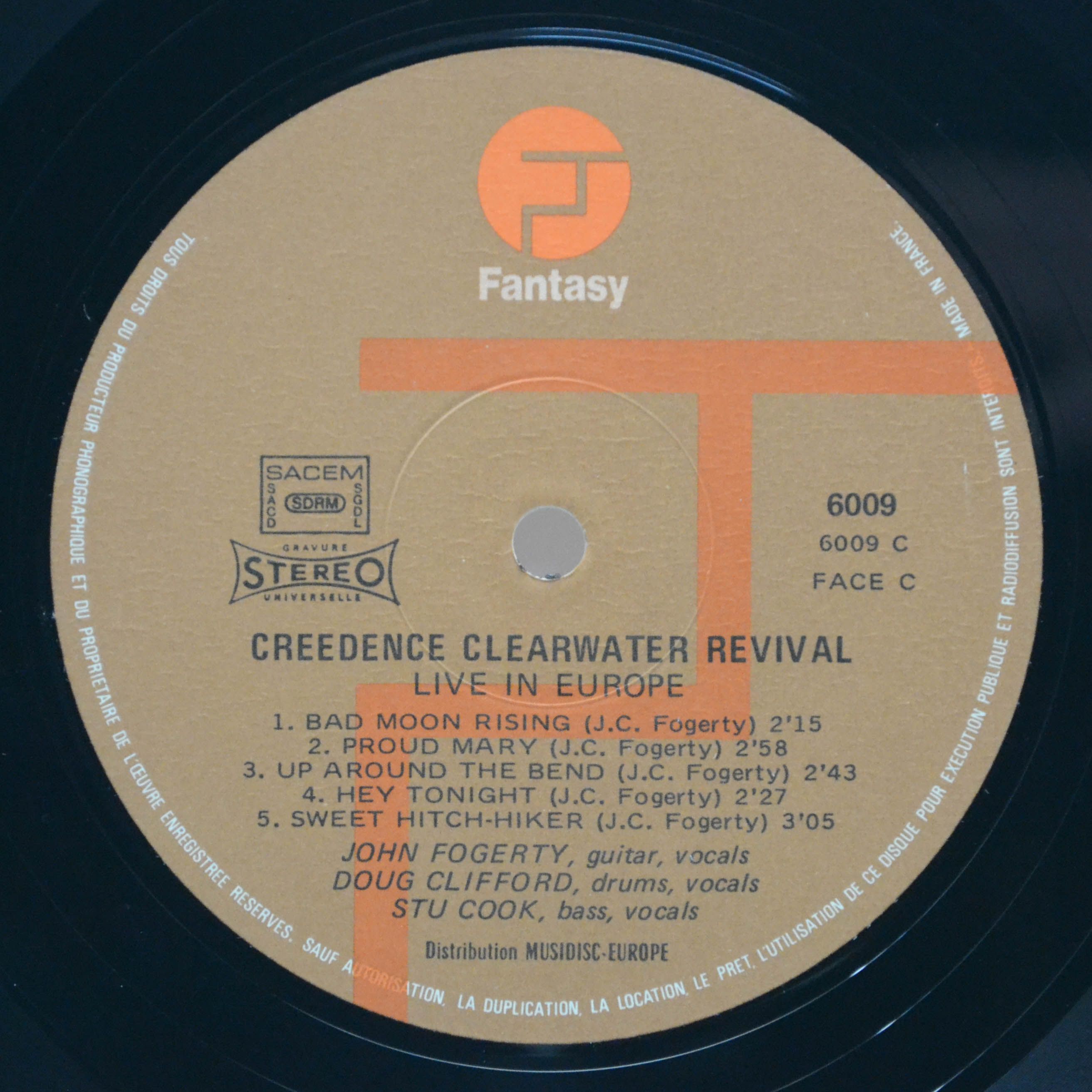 Creedence Clearwater Revival — Live In Europe (2LP), 1973
