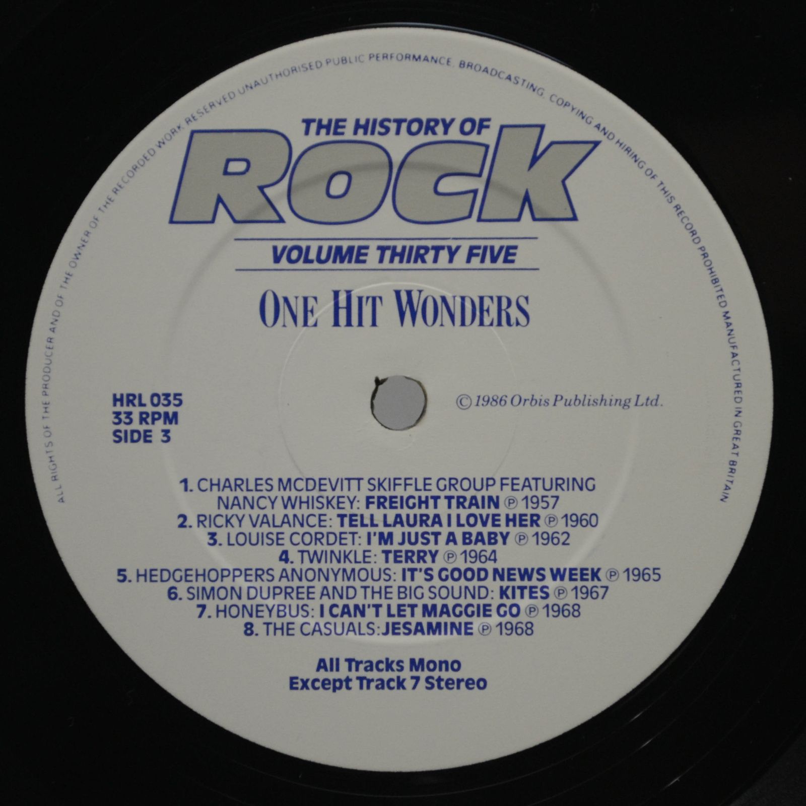 Various — The History Of Rock (Volume Thirty Five) (2LP, UK), 1986